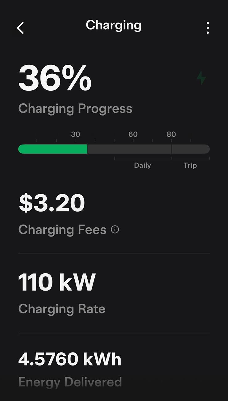 Ford F-150 Lightning Tesla Supercharger fizzled out on me today IMG_5530