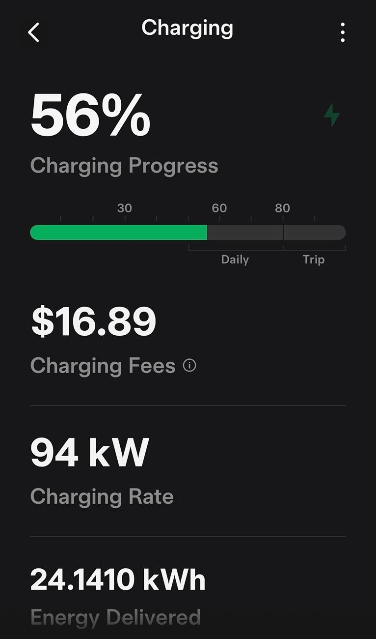 Ford F-150 Lightning Tesla Supercharger fizzled out on me today IMG_5531