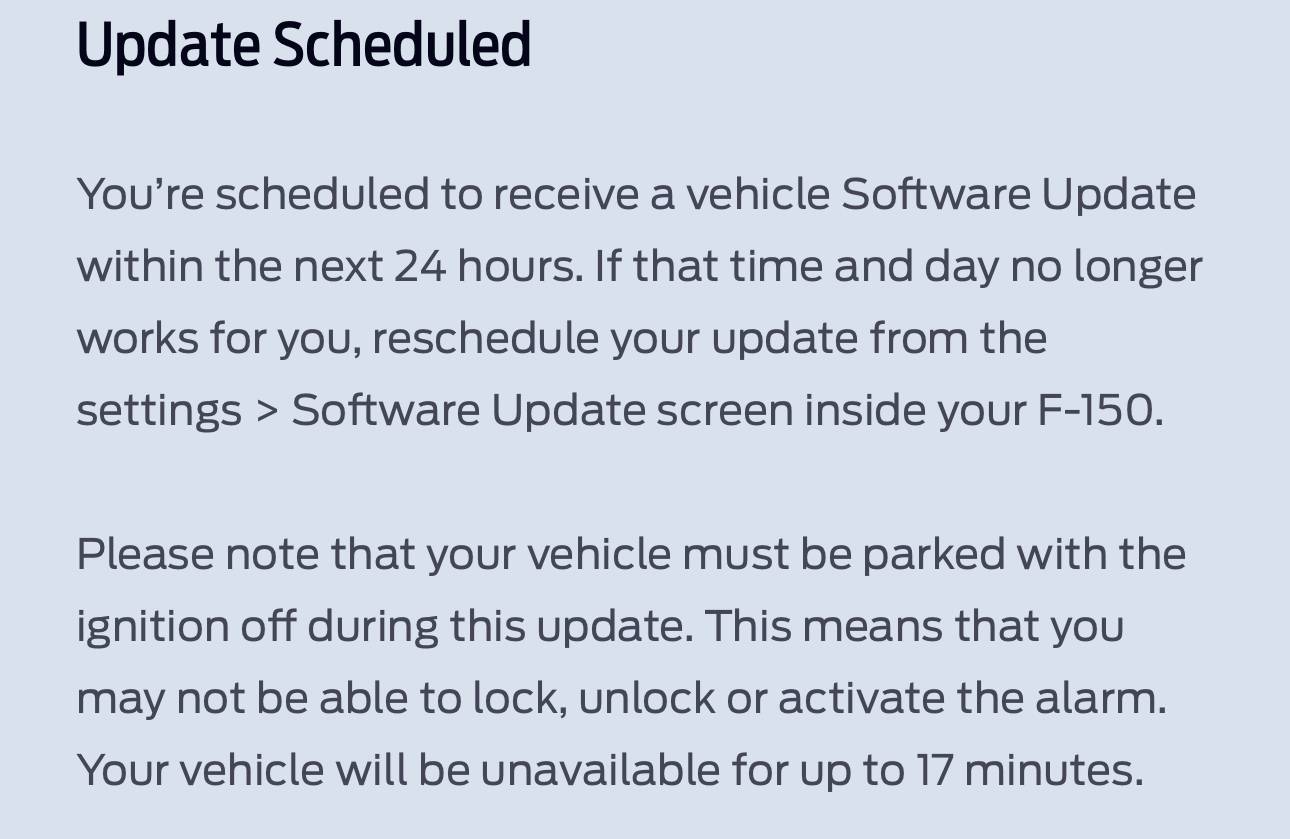 Ford F-150 Lightning OTA Software Update 10.3.0 - Powertrain, Battery, Parking Brake IMG_5631