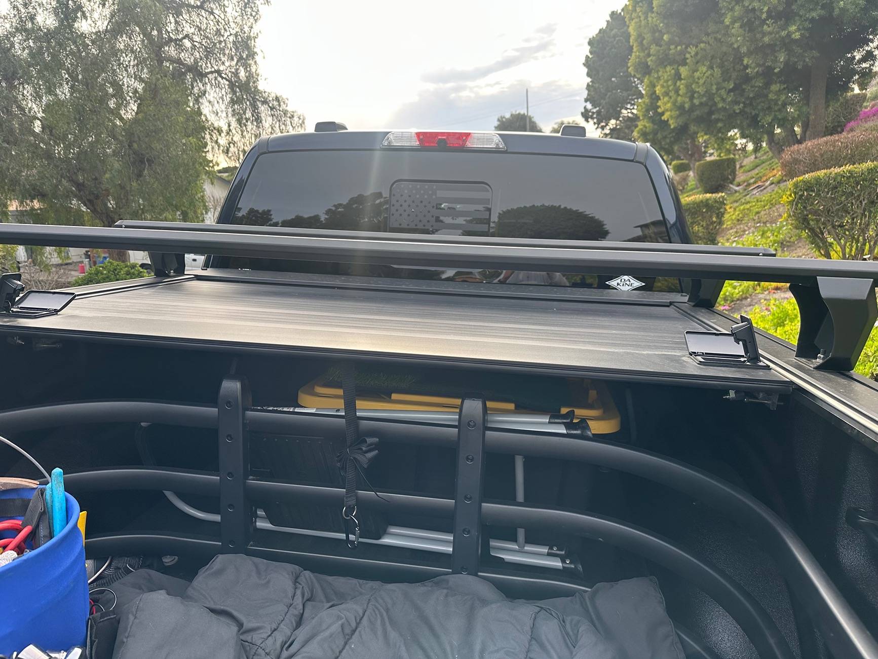 Ford F-150 Lightning Synetic USA Retractable Bed Cover with Racks For Sale IMG_5647