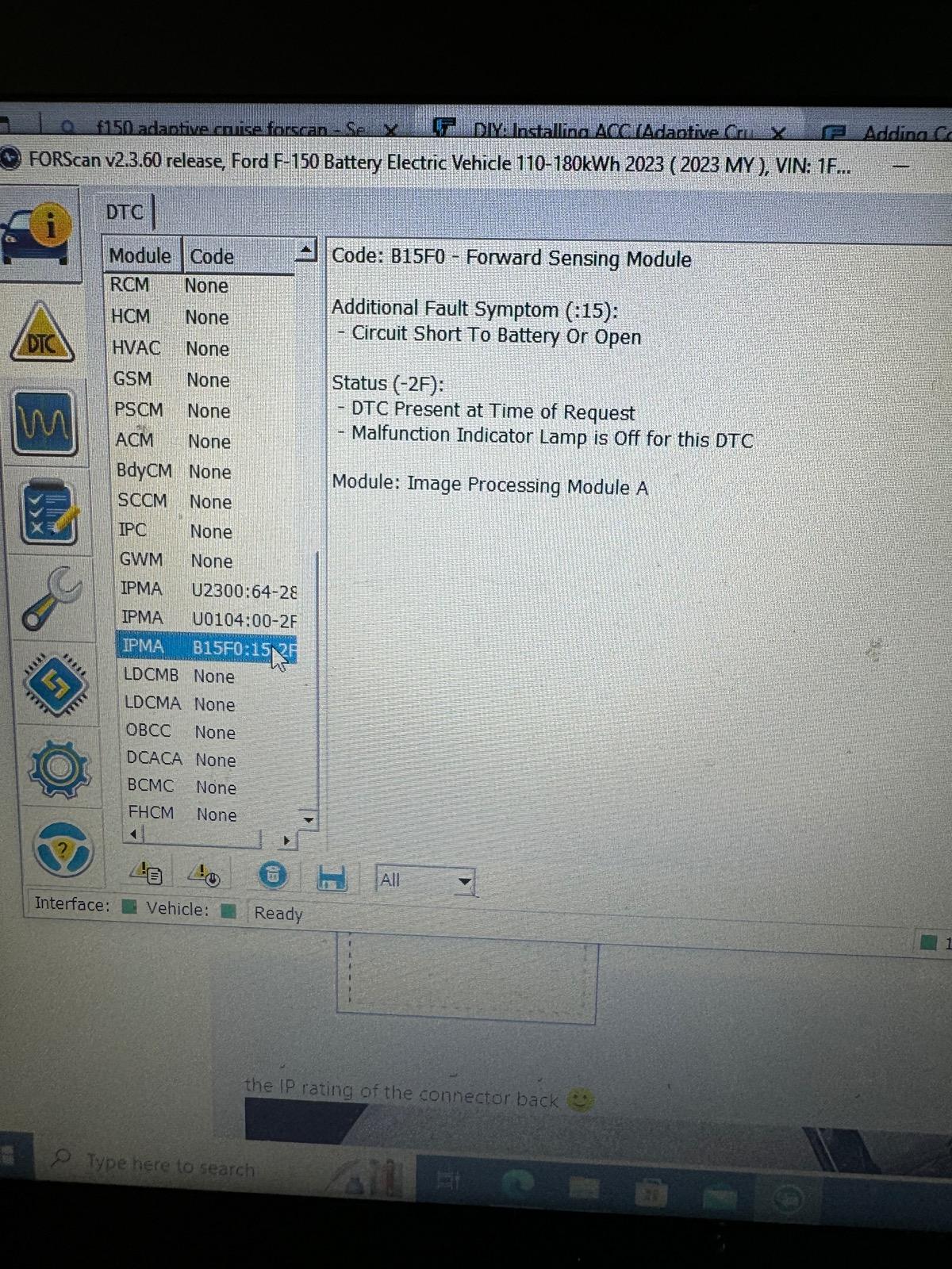 Ford F-150 Lightning DIY: Installing ACC (Adaptive Cruise Control) and LKA (Lane Keep Alert) to 2022 F-150 Lightning XLT IMG_5650