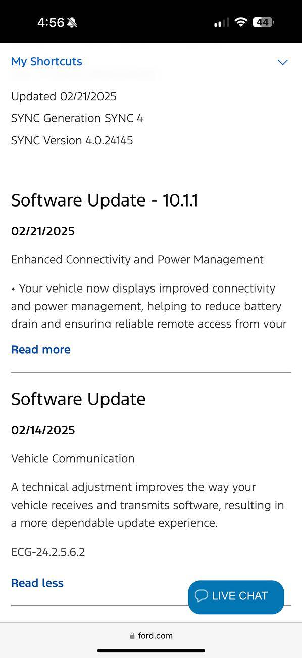 Ford F-150 Lightning OTA Software Update 10.1.1 - Enhanced Connectivity and Power Management IMG_5730