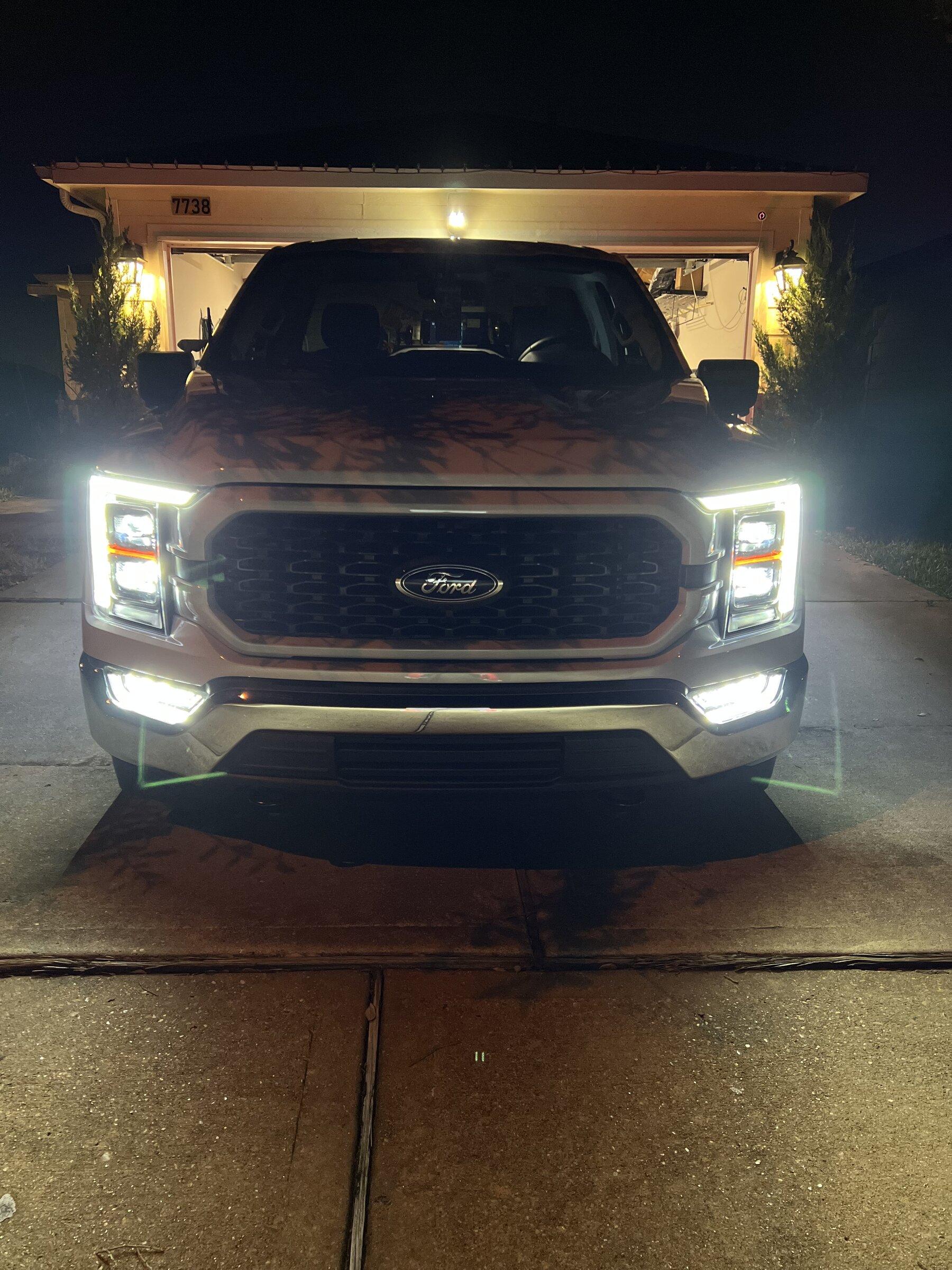 Ford F-150 Lightning DRL LED Bar brightness boosted using Forscan IMG_6024