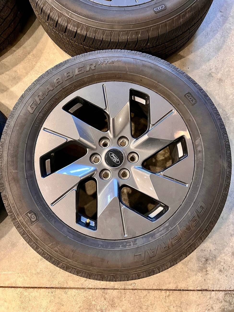 Ford F-150 Lightning 20” Lariat Wheels, TPMS, Lugs, and General Grabber 6/32”. $900 OBO IMG_6054