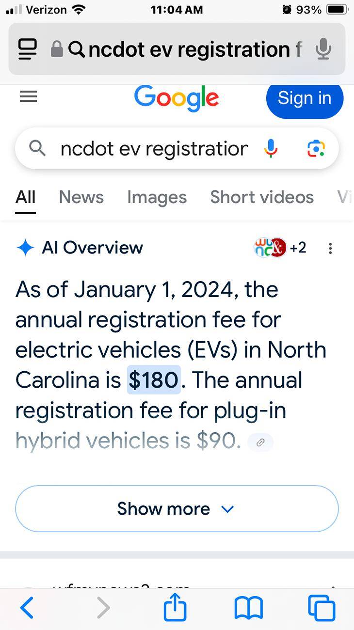 Ford F-150 Lightning $69 EV Registration Fee. Increases are annoying. What about your state? IMG_6362