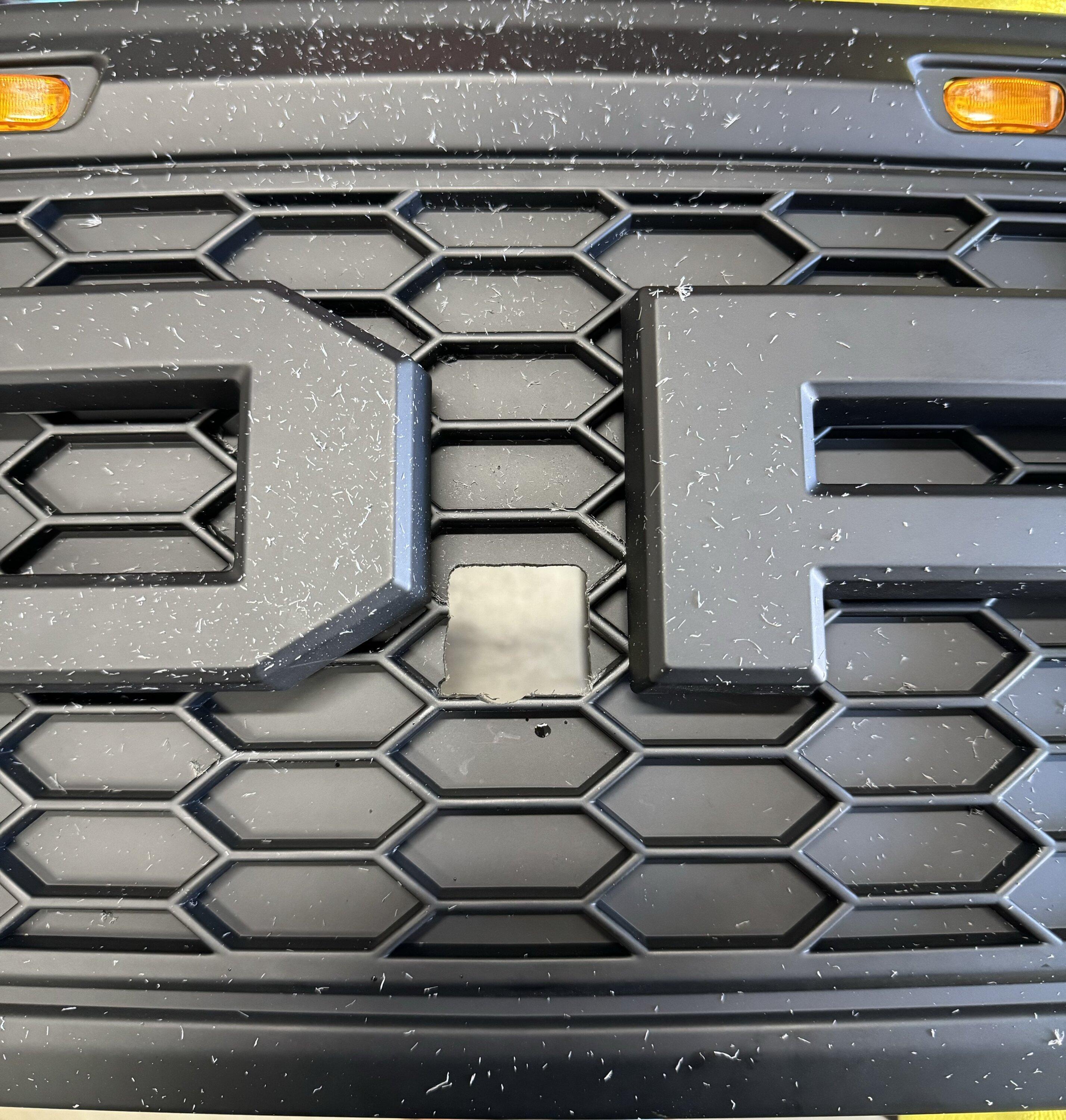 Ford F-150 Lightning ‼️ UPDATE FORD E-RAPTOR grille swap and install tutorial IMG_6628