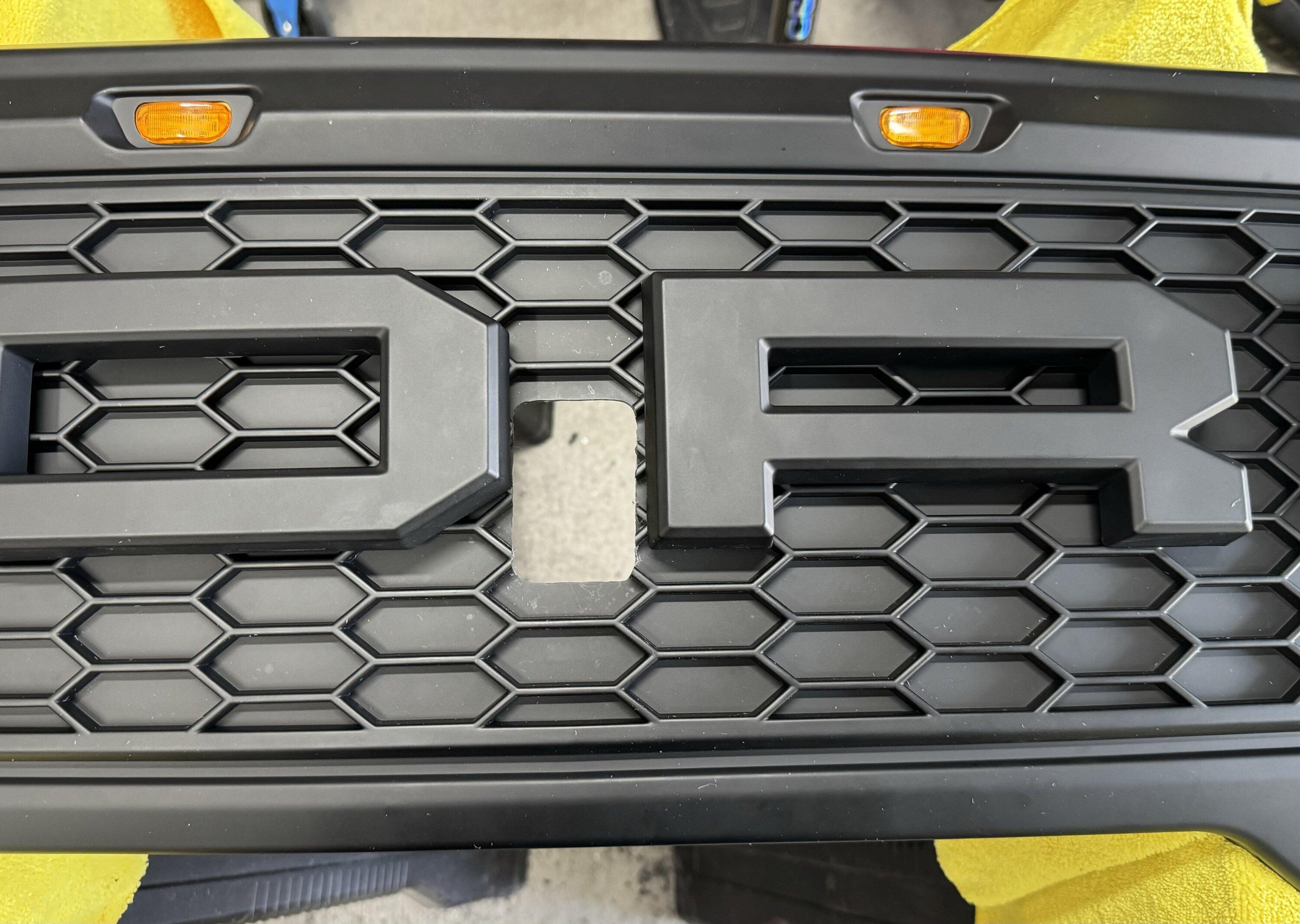 Ford F-150 Lightning ‼️ UPDATE FORD E-RAPTOR grille swap and install tutorial IMG_6639