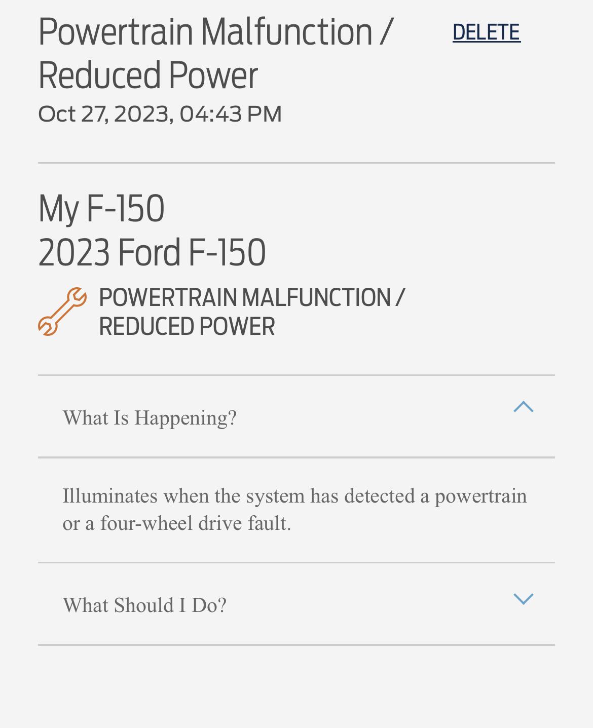 Ford F-150 Lightning Powertrain Malfunction/ Reduced Power IMG_6651