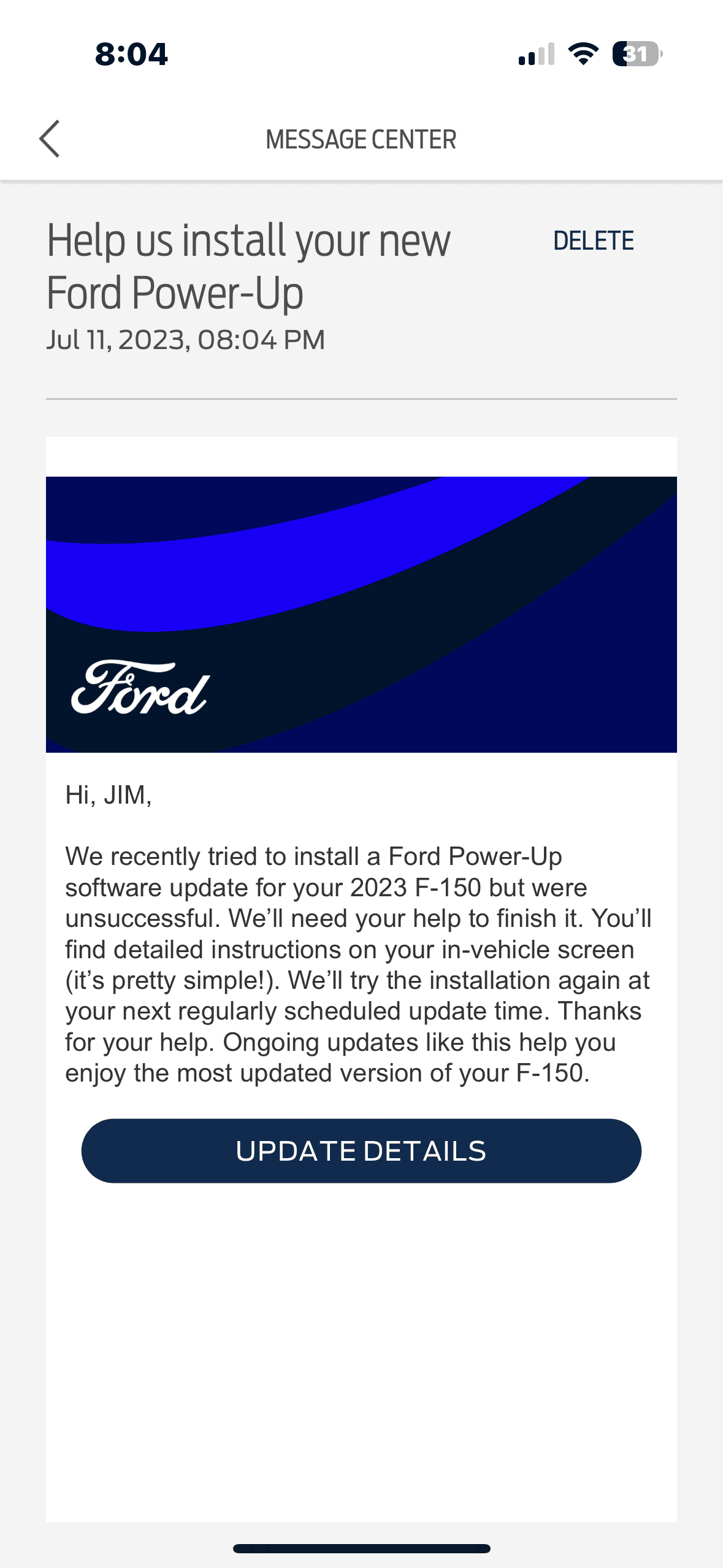 Ford F-150 Lightning OTA Update Help IMG_6703