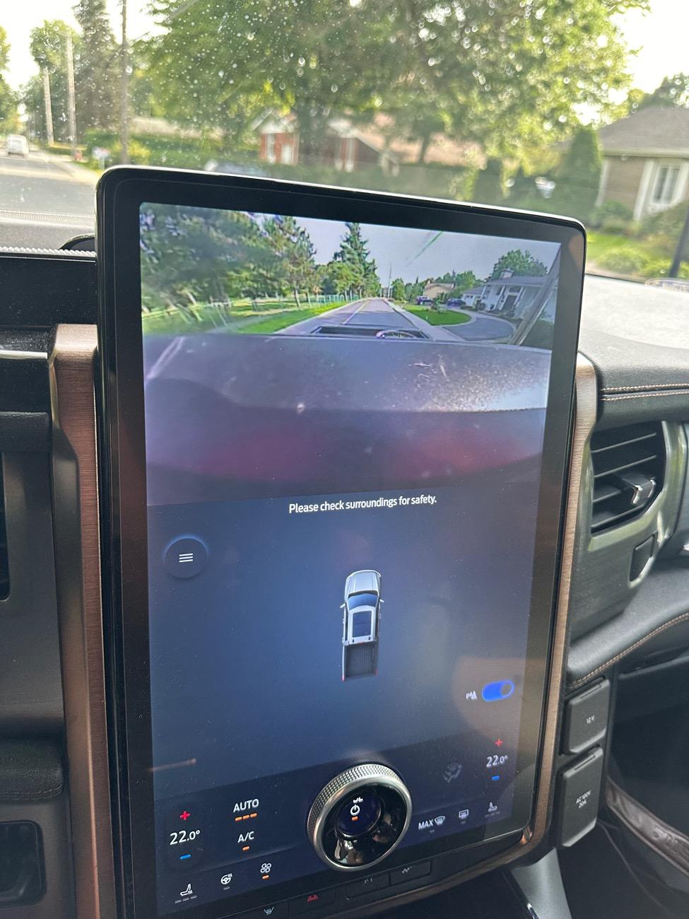 Ford F-150 Lightning Using backup camera while rear window blocked by tonneau cover IMG_6885