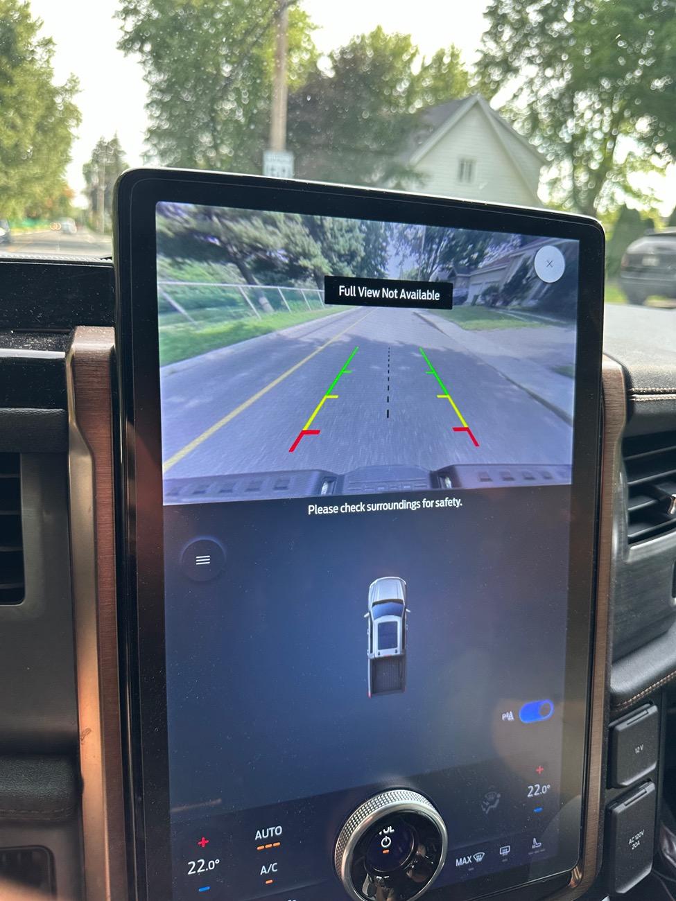 Ford F-150 Lightning Using backup camera while rear window blocked by tonneau cover IMG_6886