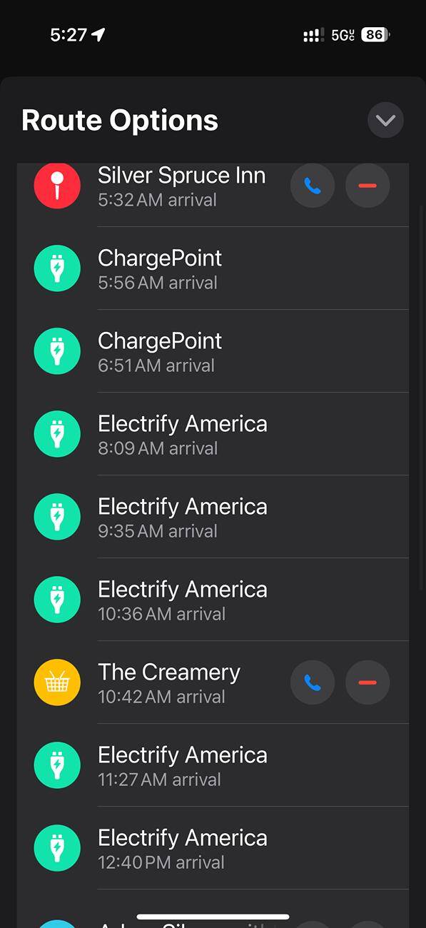 Ford F-150 Lightning Apple ev routing so many stops? IMG_6940