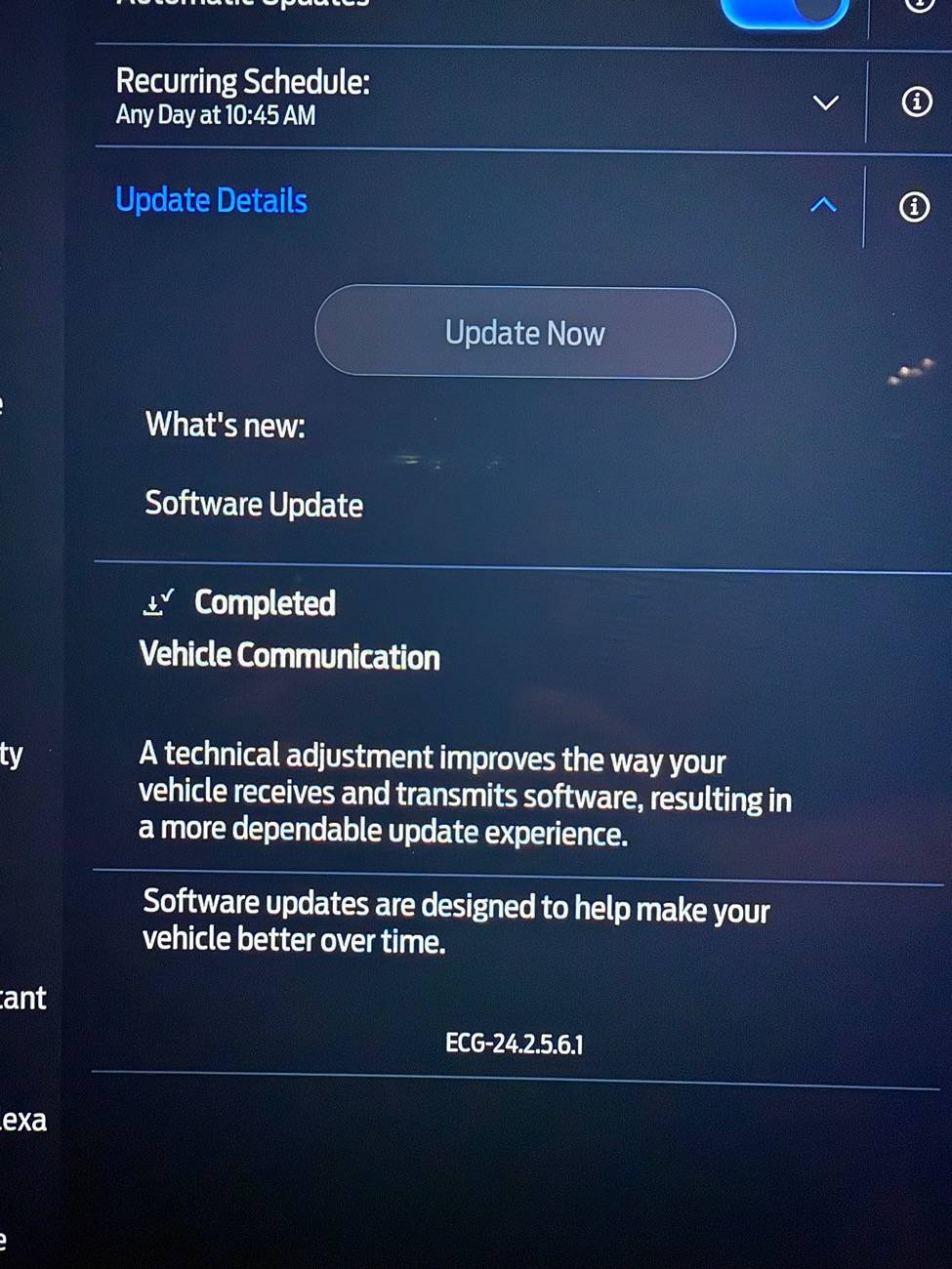 Ford F-150 Lightning Software updates - Check Now Button IMG_7294