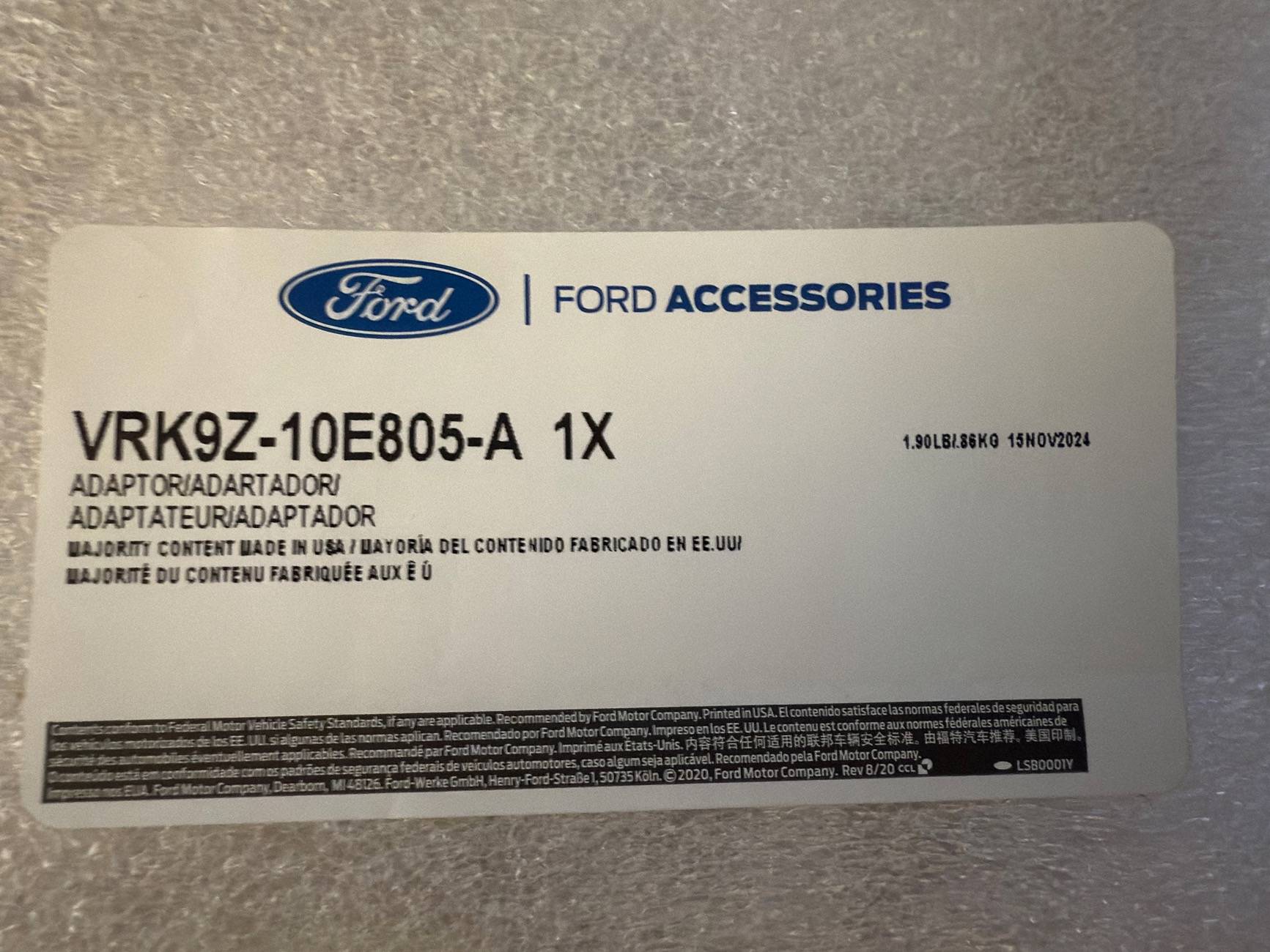 Ford F-150 Lightning Tesla NACS Adapter Recall / Replacement Notice (10/24/24) IMG_7336 (1)