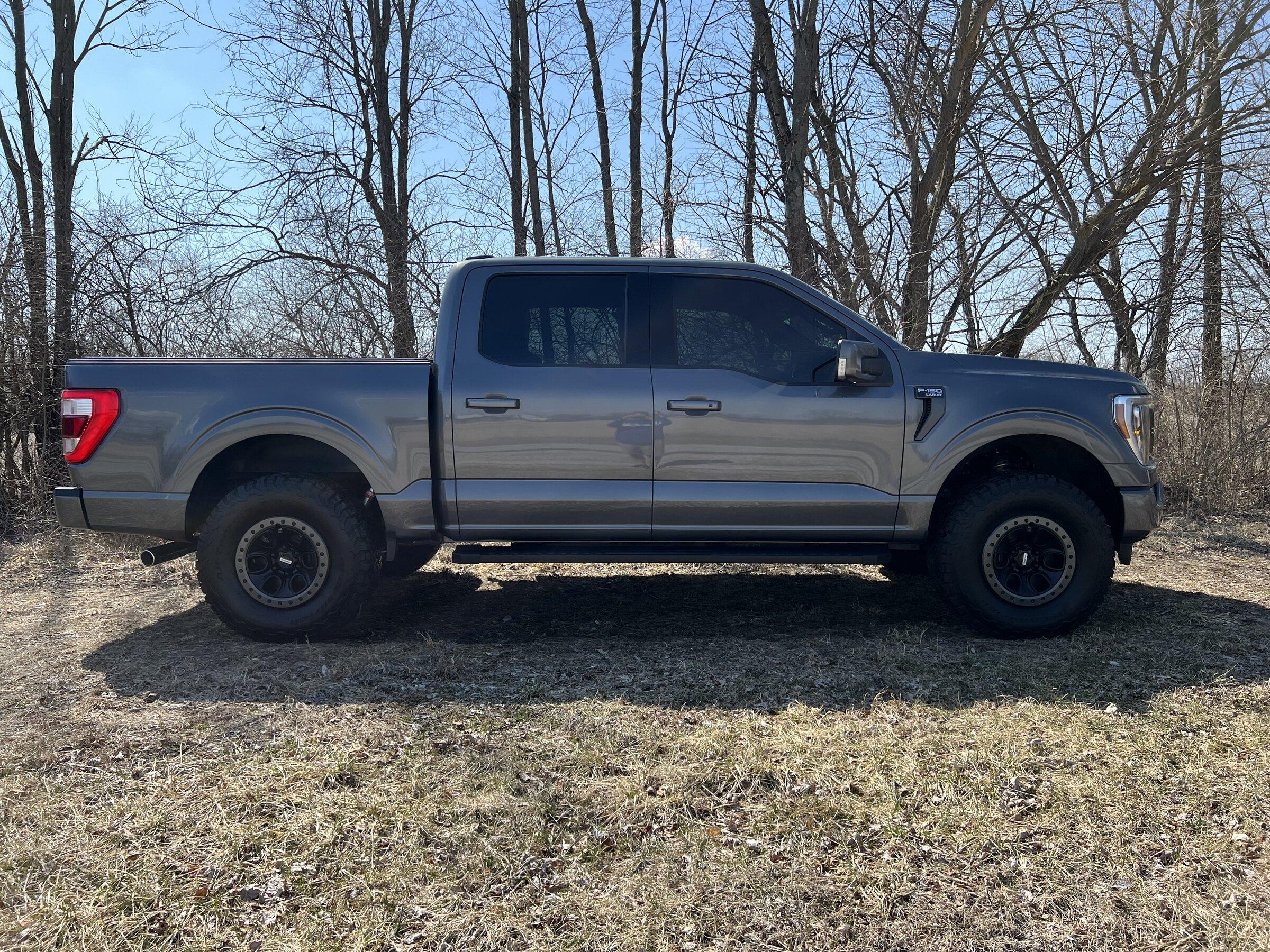 Ford F-150 Lightning Installed: 2022 Lariat with Eibach suspension and Raptor take-off wheels and tires IMG_7471