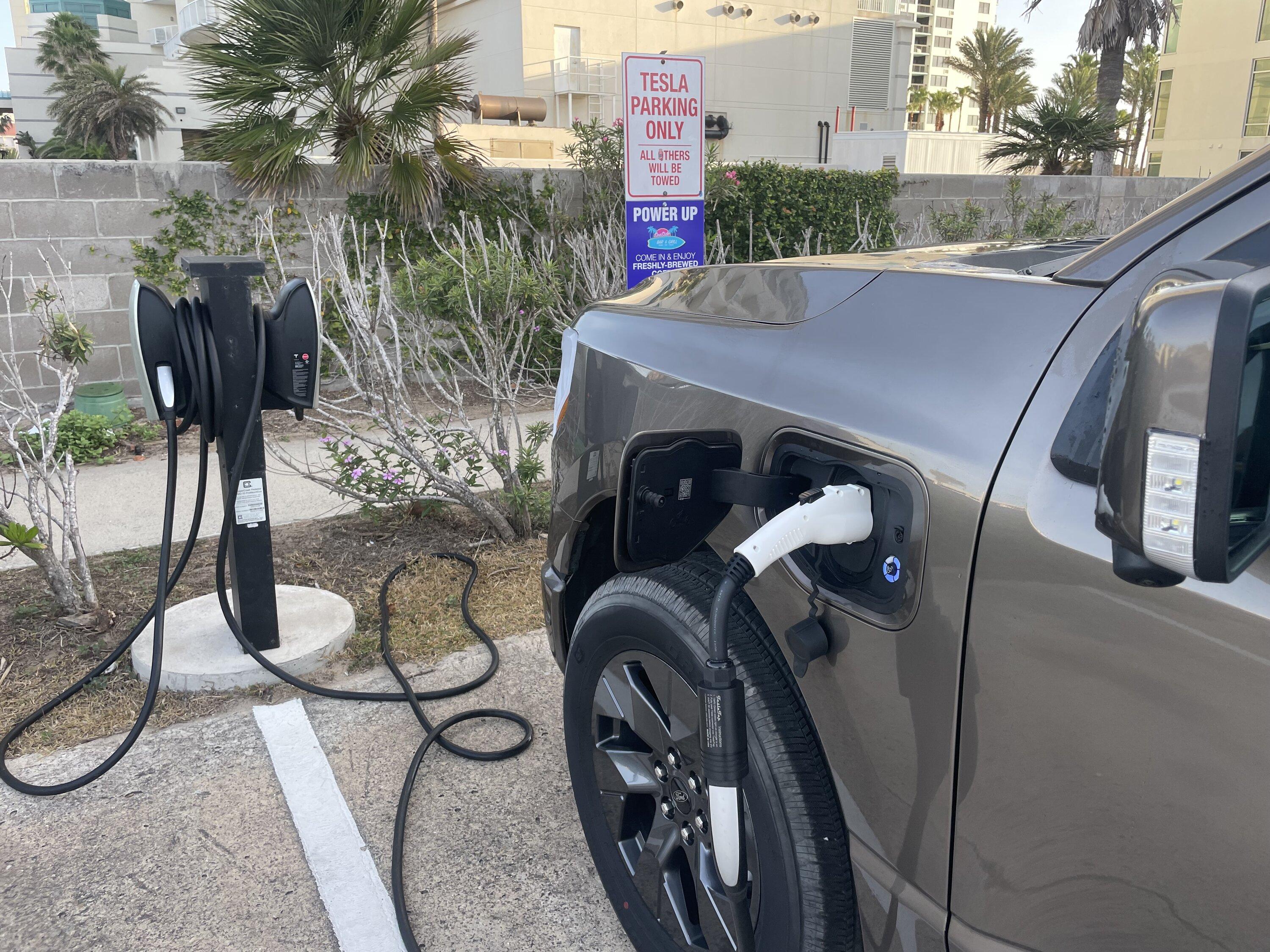 Ford F-150 Lightning Tesla Vehicle Charging Only ? Destination charger policing IMG_7538