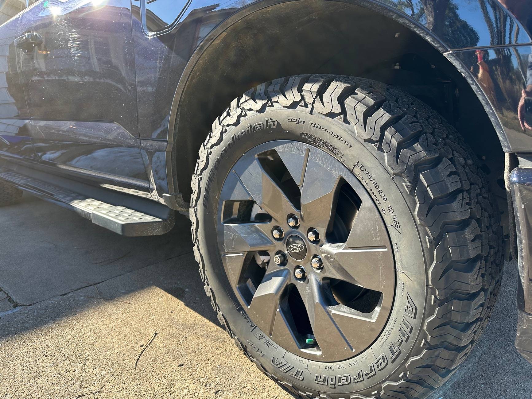 Ford F-150 Lightning Tremor wheels with KO3 tires + Eibach level kit installed IMG_7647