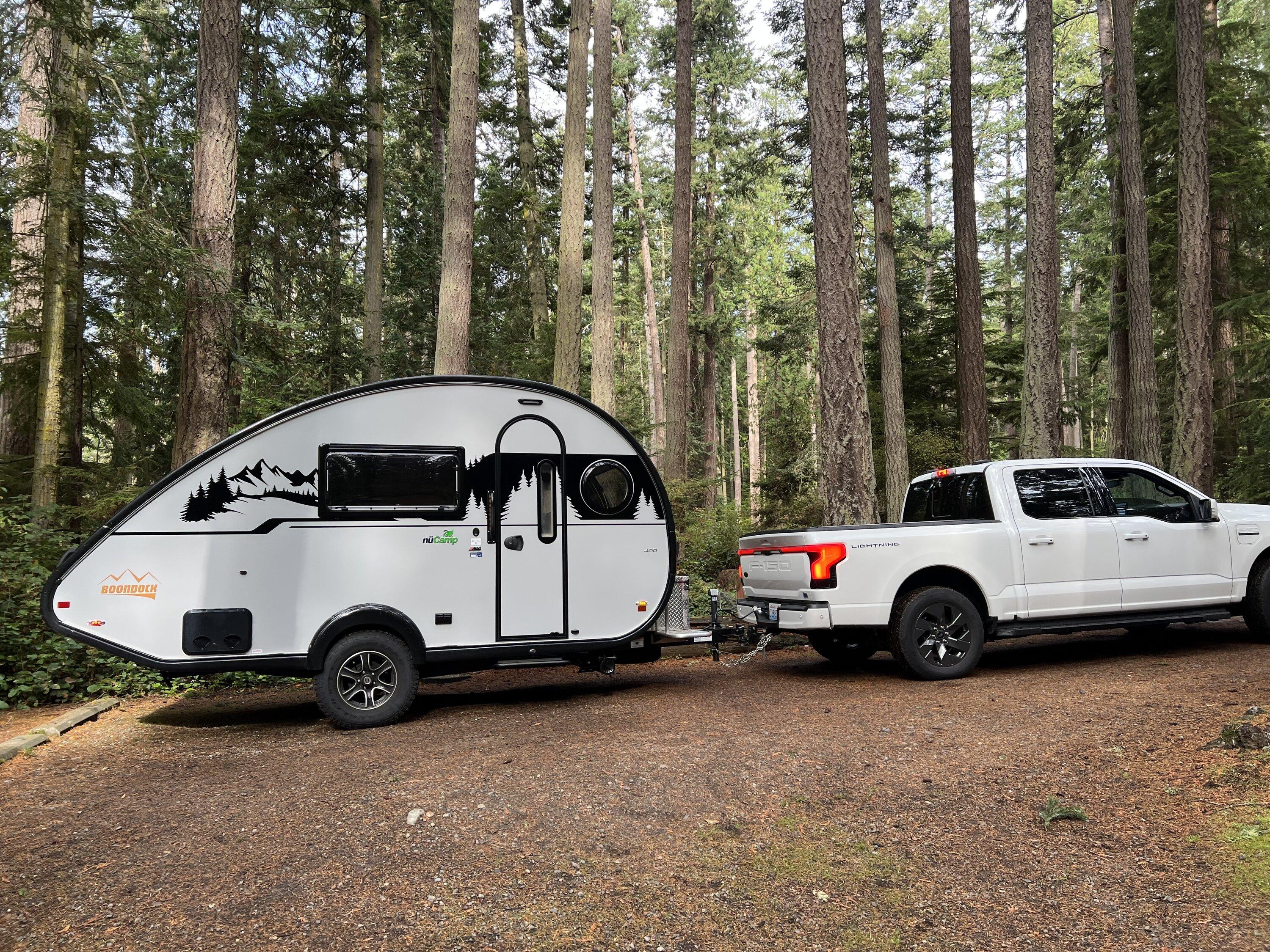 Ford F-150 Lightning Anyone towing a Nucamp Tab 400 Boondock trailer? IMG_7672