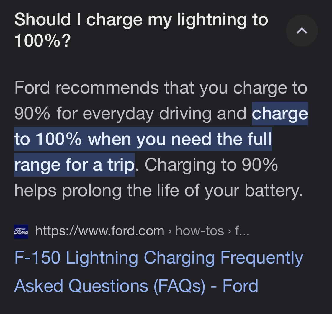 Ford F-150 Lightning Official Charging Recommendations IMG_7922