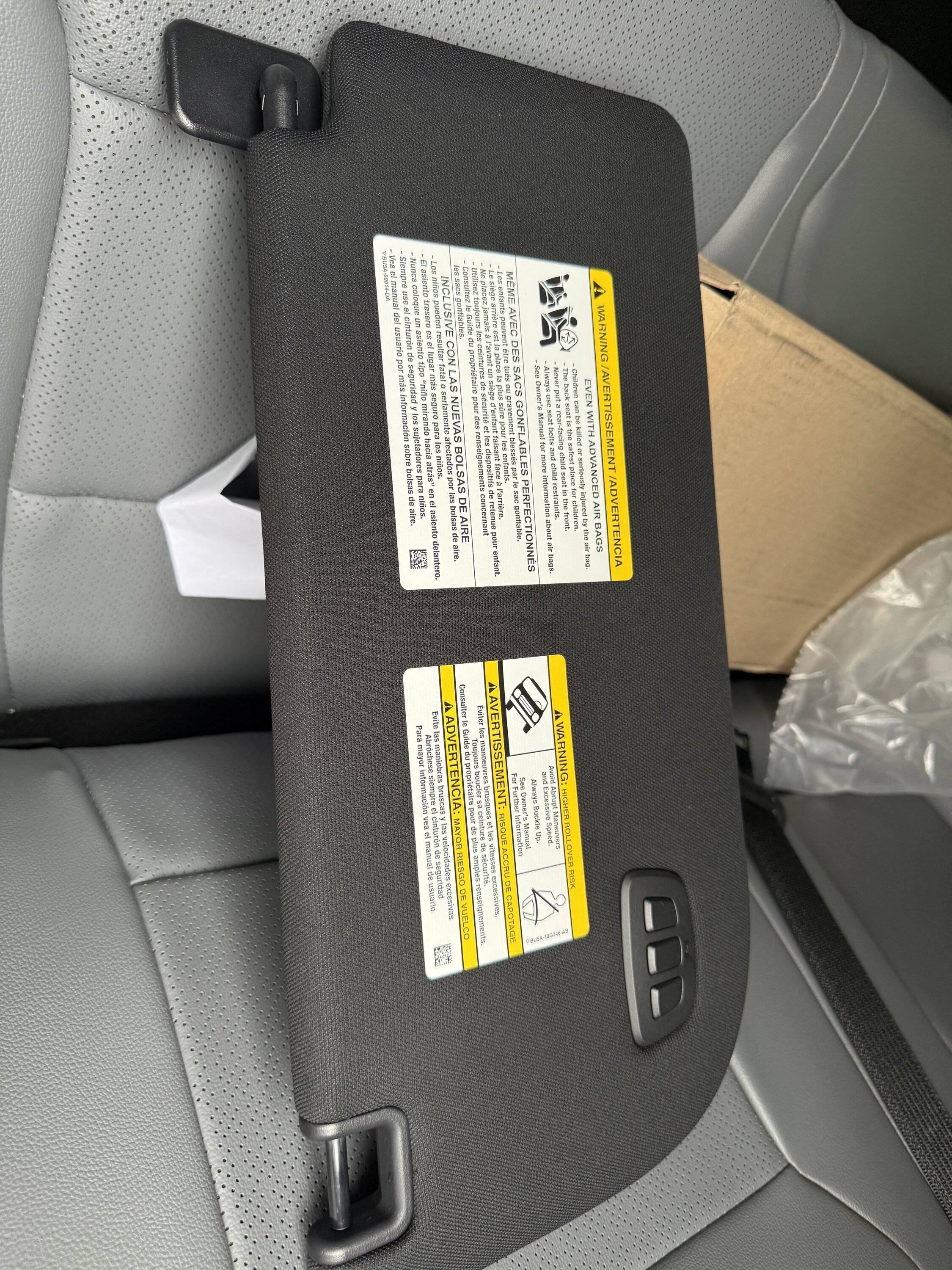 Ford F-150 Lightning Sunvisor Homelink Swap - part # number and DIY IMG_8242