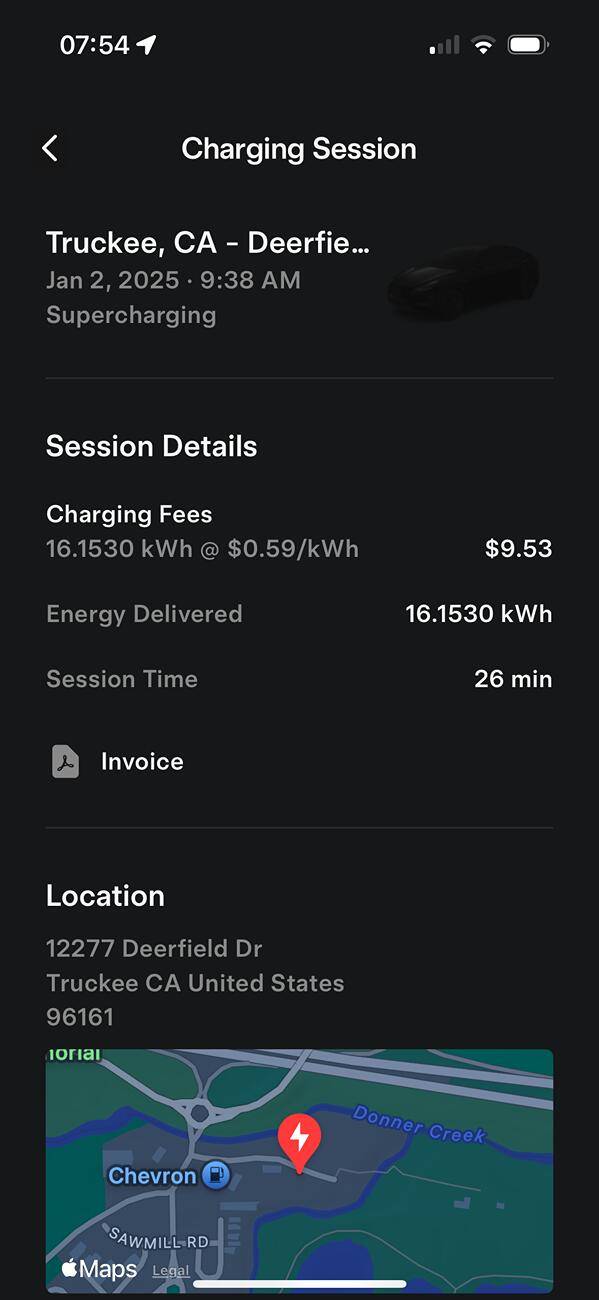 Ford F-150 Lightning Blue Oval charges vs Tesla charge via app IMG_8312