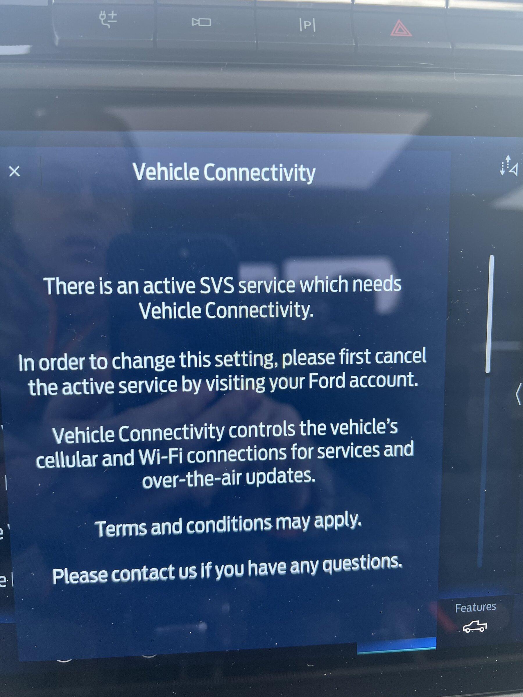 Ford F-150 Lightning Sync 4 active SVS service error message IMG_8515[1].JPG