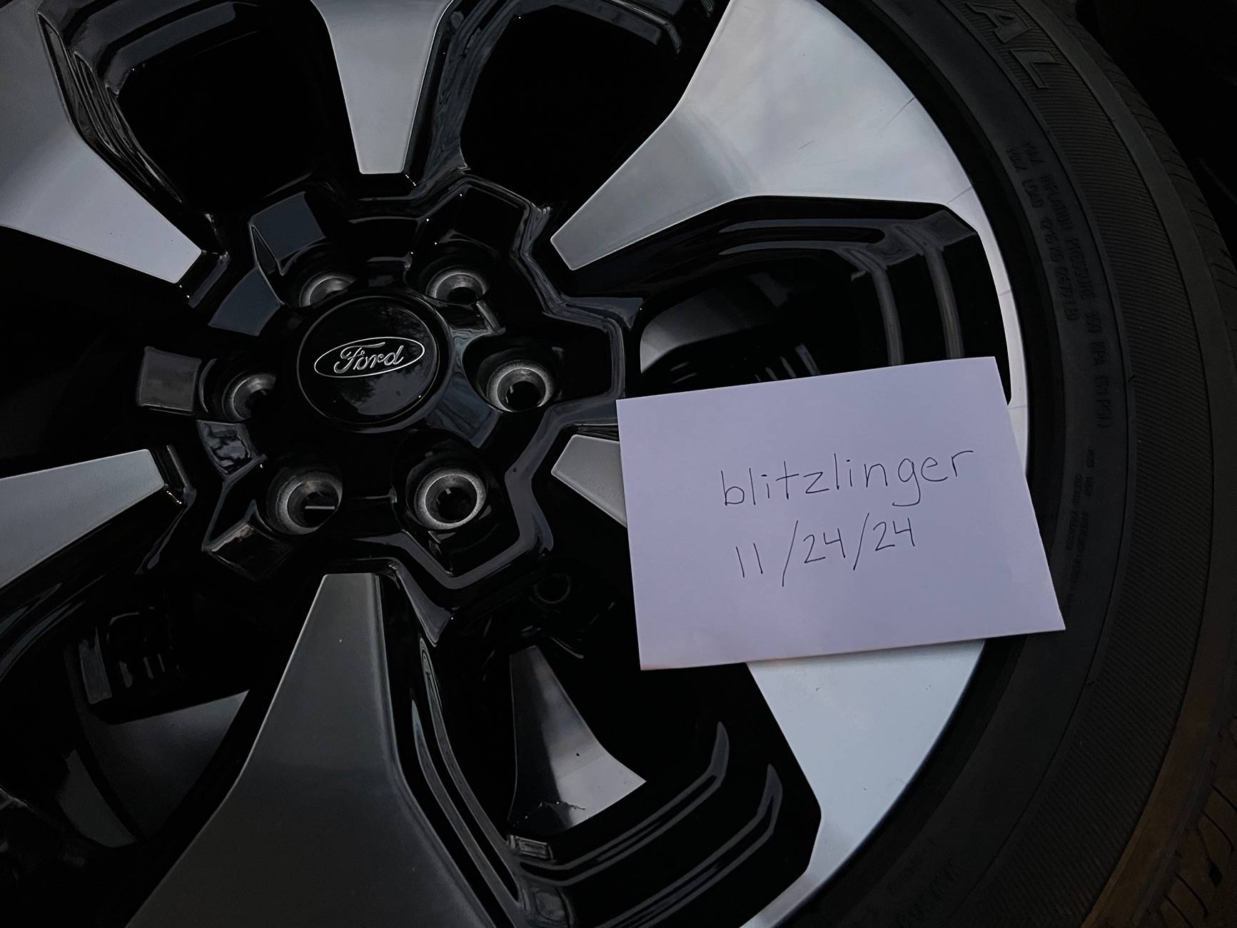 Ford F-150 Lightning Platinum Wheels & Tires (TPMS and lug nuts included) - $1,200 OBO IMG_9031