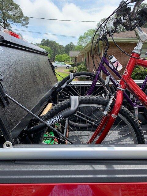 Ford F-150 Lightning New homemade bike rack for my 2021 F-150 IMG_9226