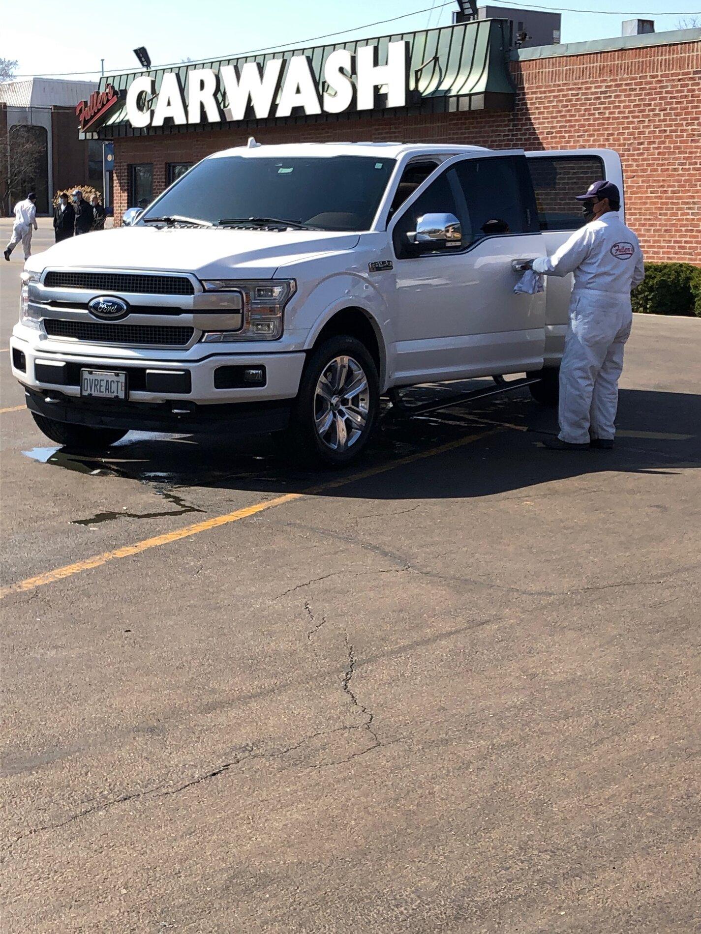 Ford F-150 Lightning Going through a car wash IMG_9470