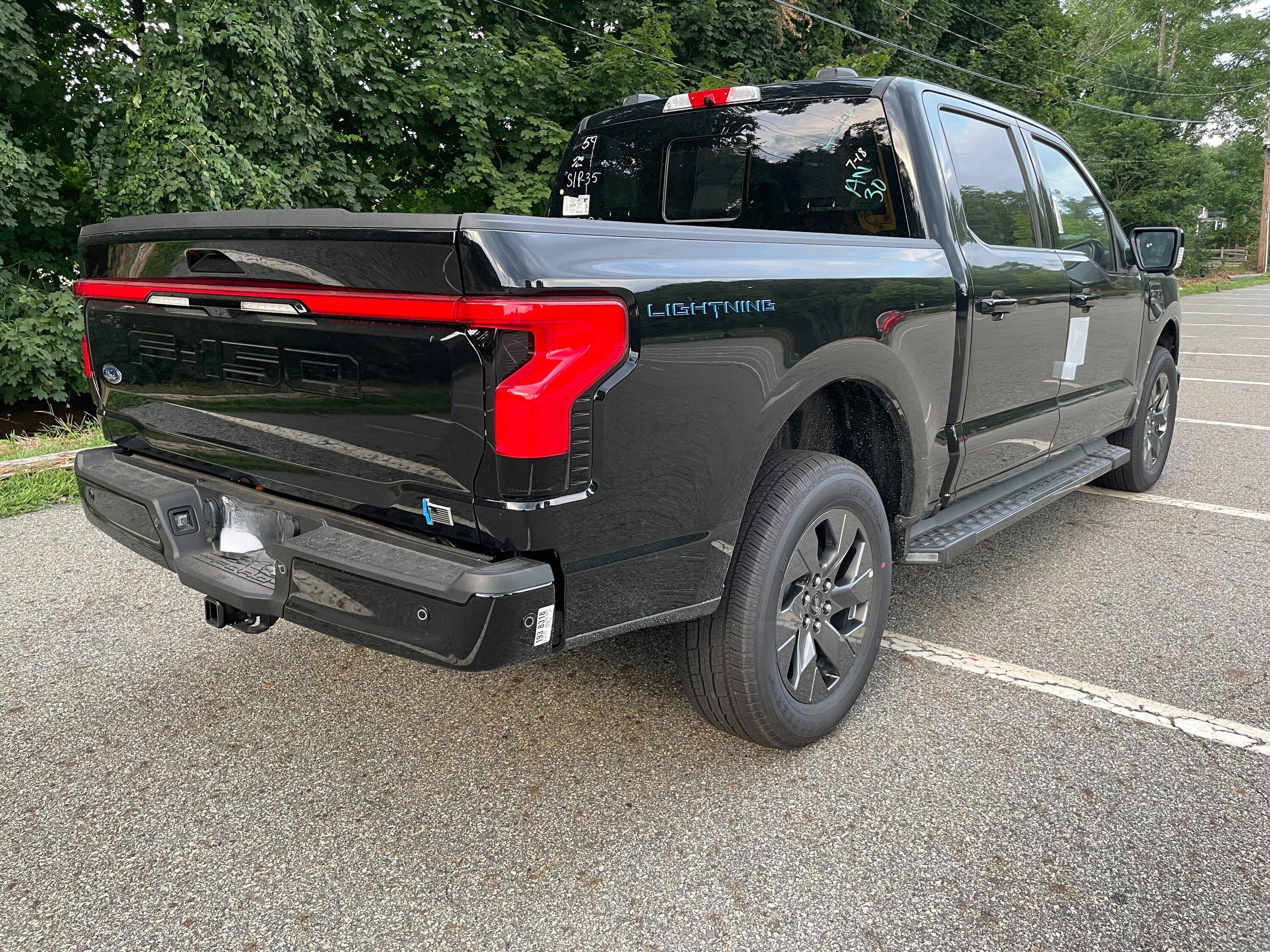 Ford F-150 Lightning 2022 F150 Lightning Lariat Extended Battery Black/Black For Sale NJ $120k OBO IMG_9506