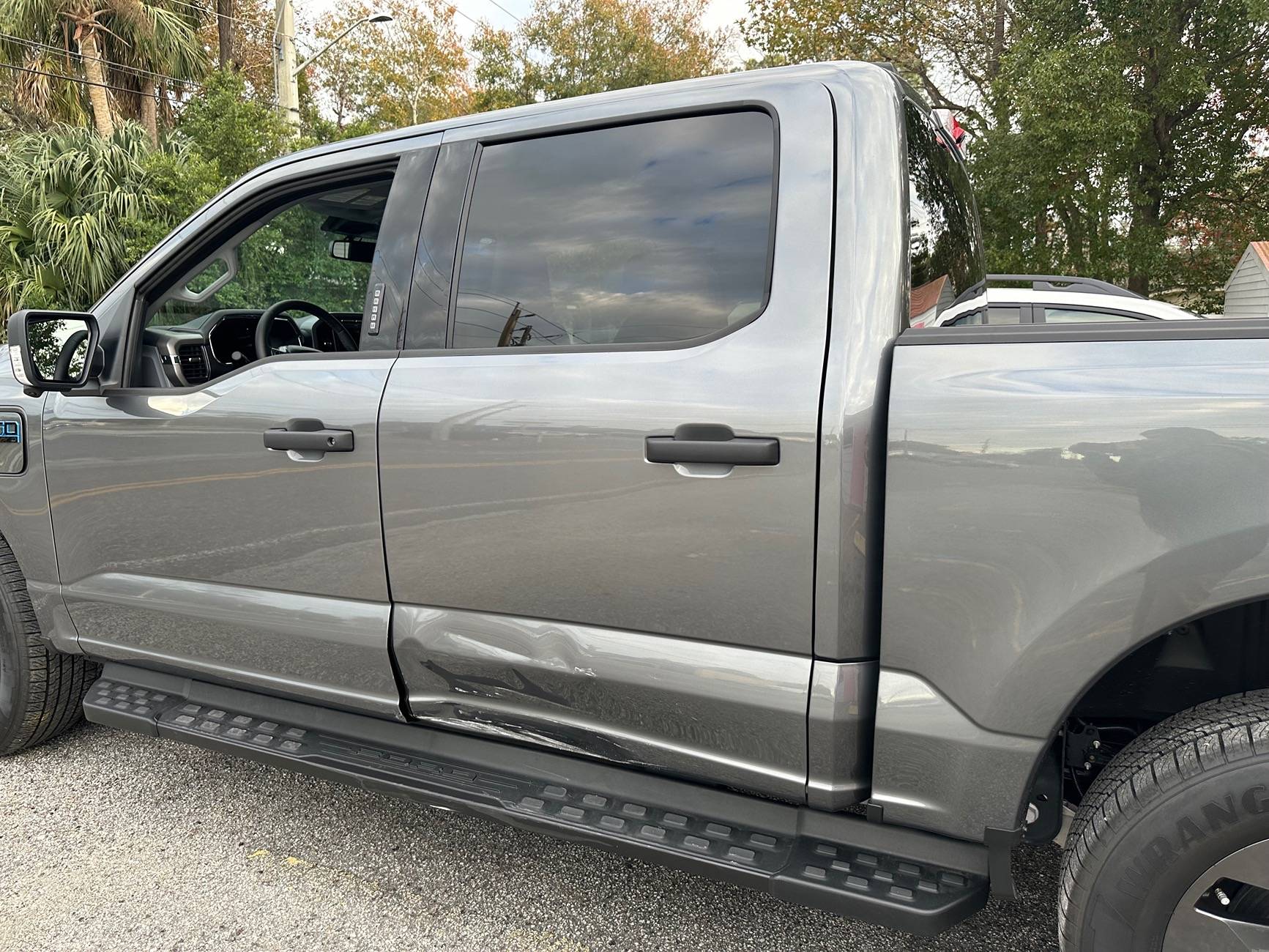 Ford F-150 Lightning Drivers side front door wind noise IMG_9734_Original