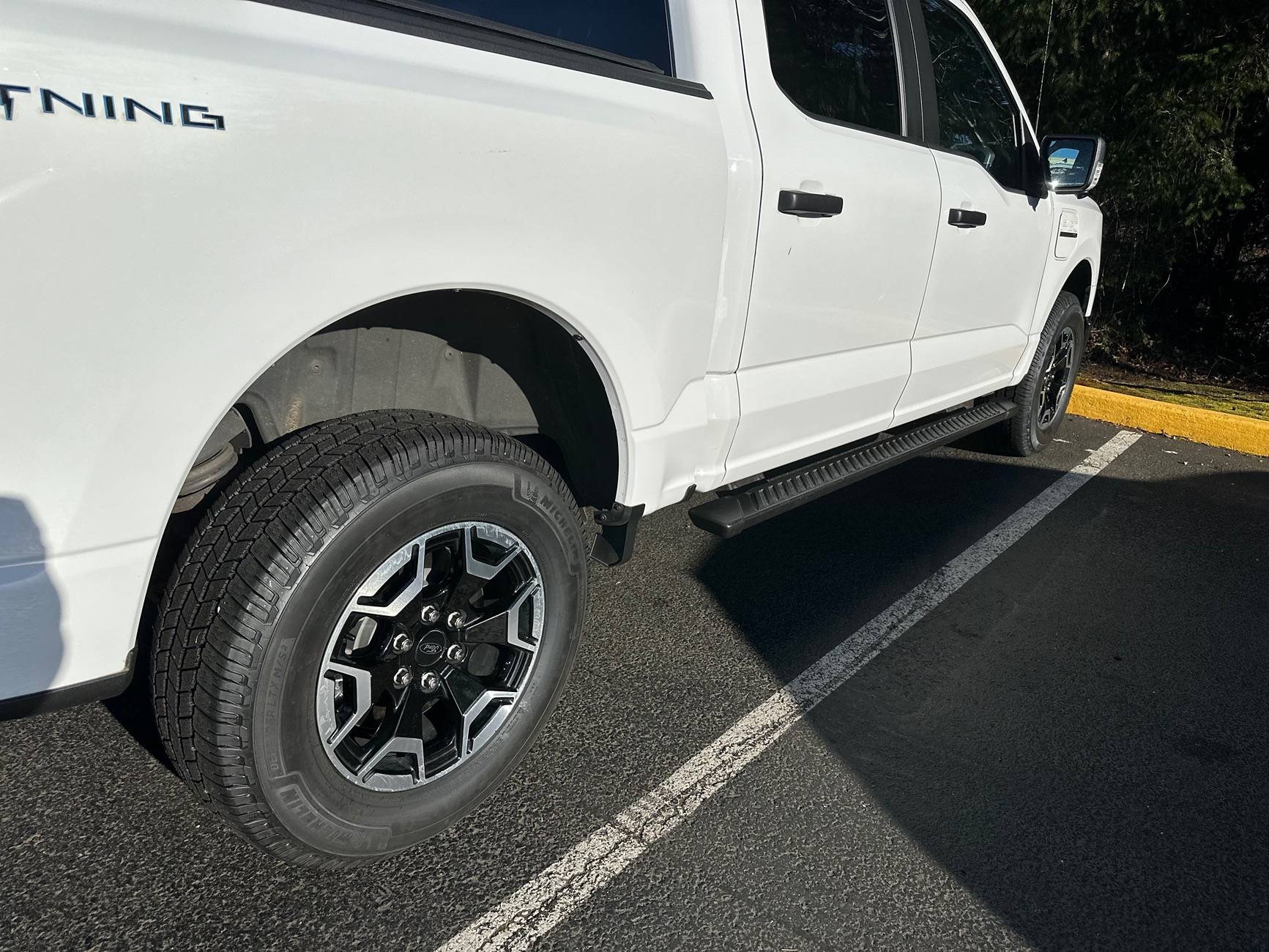 Ford F-150 Lightning 18" Michelin Defenders on 2022 Lightning Pro wheels IMG_9843