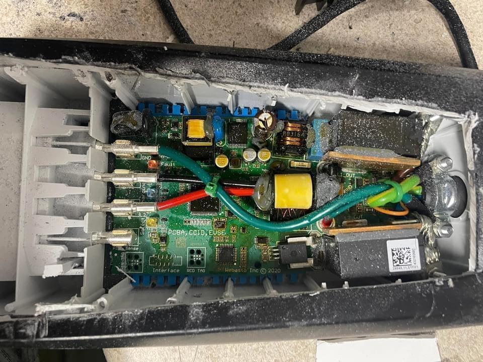 Ford F-150 Lightning Charger discoloration insides of unit 1