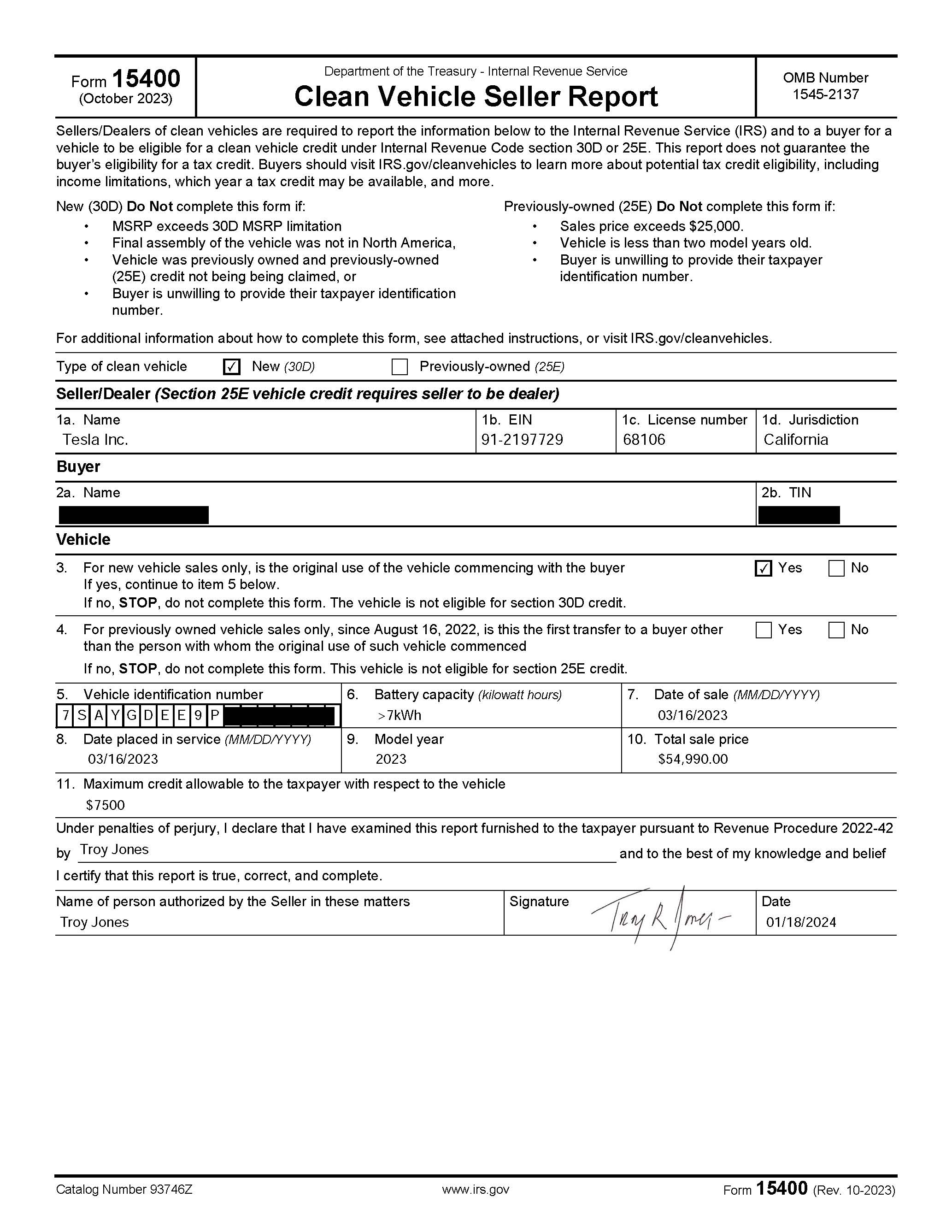 Ford F-150 Lightning 2024 Tax Credit Screw Up Ira Credit Report2_Page_1