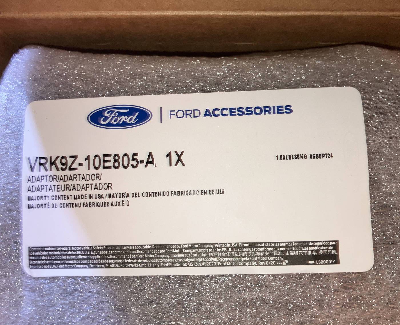 Ford F-150 Lightning Ford/Tesla NACS to CCS1 Charging Adapter for Sale - Southern California Label