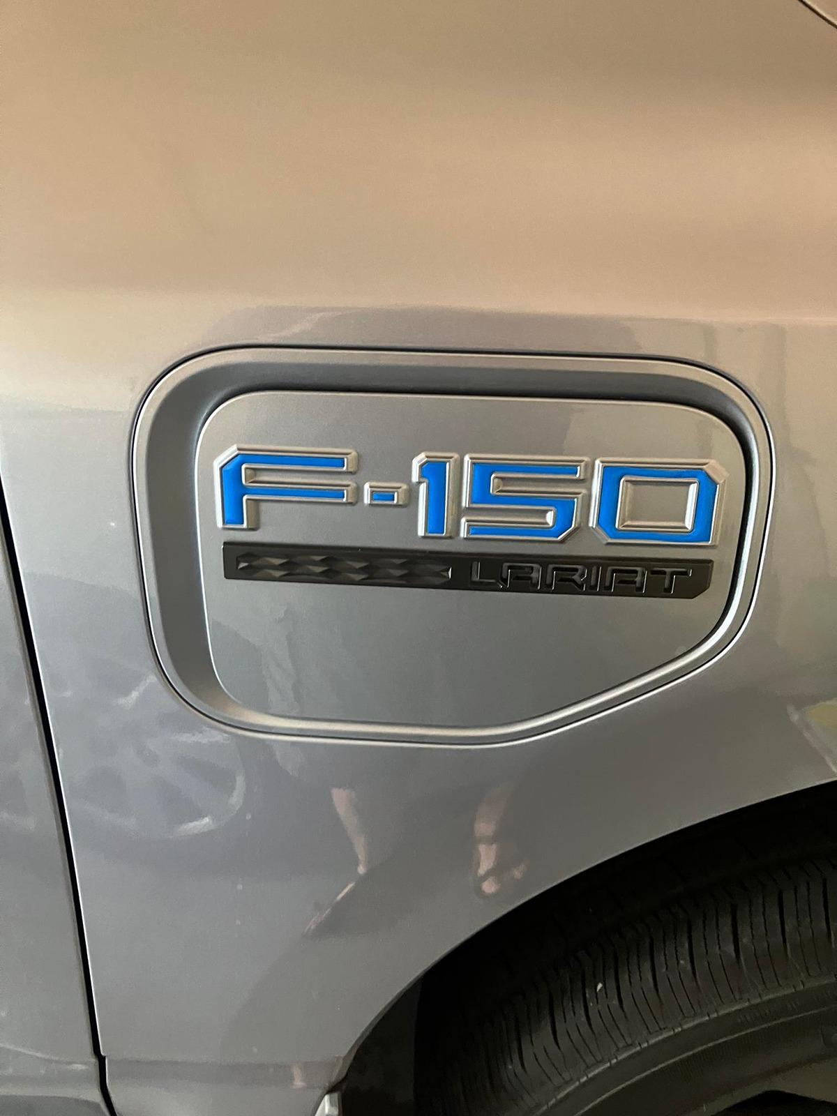 Ford F-150 Lightning 2022 vs 2023 Trying to buy Used One Lightning Fuel Door-Badge Decals - Small