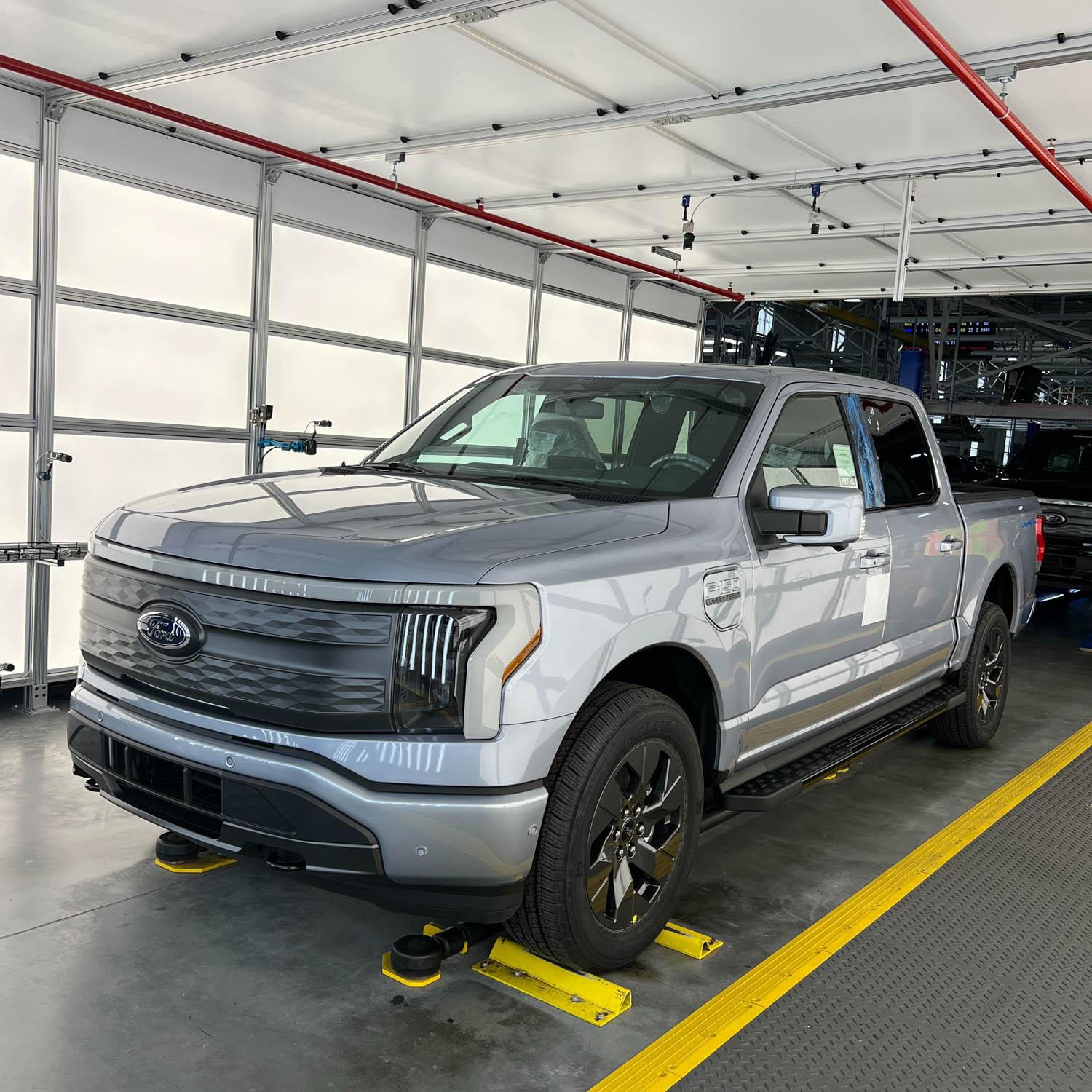 Ford F-150 Lightning ✅ 7/11/22 Lightning Build Week Group Lightning Photo