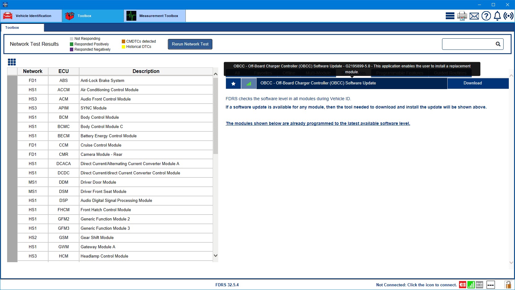 Ford F-150 Lightning Lightning Software Updates using FDRS Lightning_1-July-22_OBCC_Update