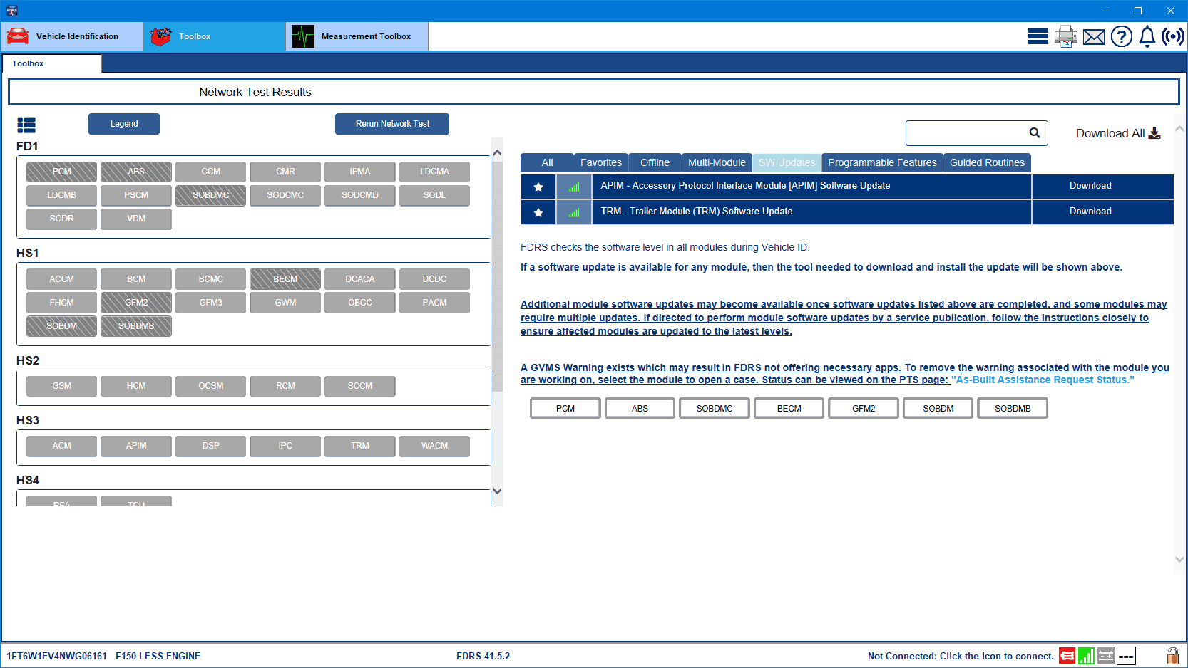 Ford F-150 Lightning Lightning Software Updates using FDRS Lightning_APIM_30_Aug-24