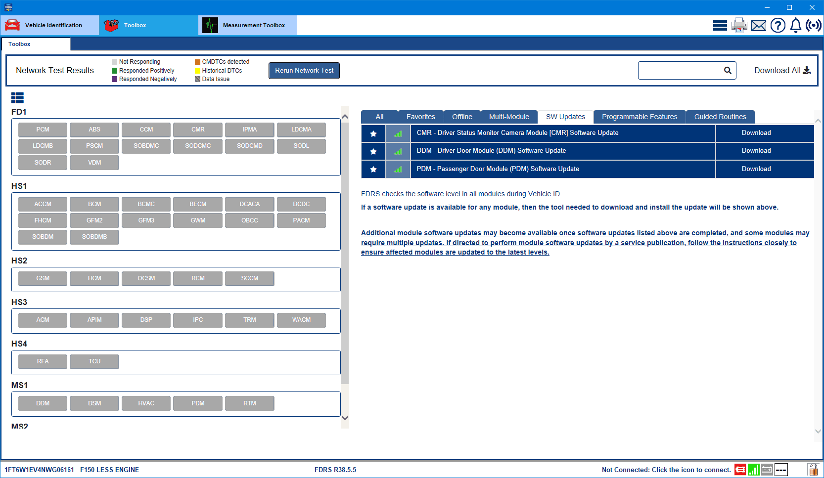 Ford F-150 Lightning ECU module programming guide using FDRS Lightning_CMR_doors_11-Nov-23