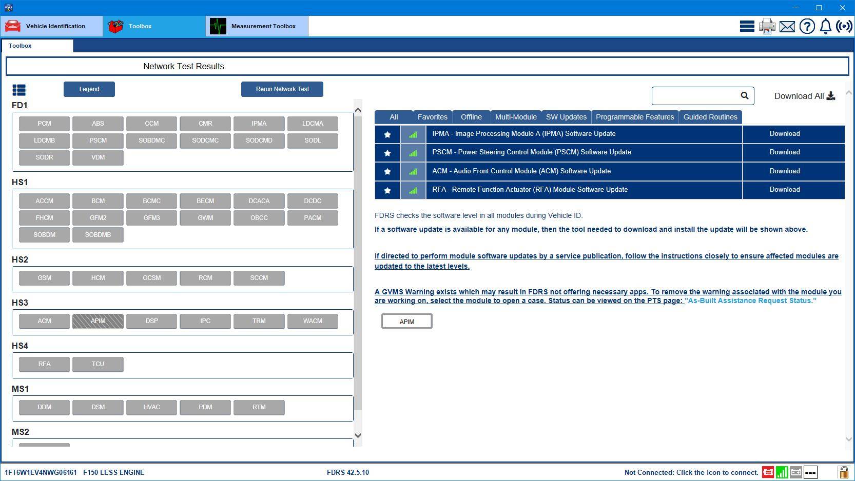 Ford F-150 Lightning ECU module programming guide using FDRS Lightning_IPMA-PSCM_9-Dec-24