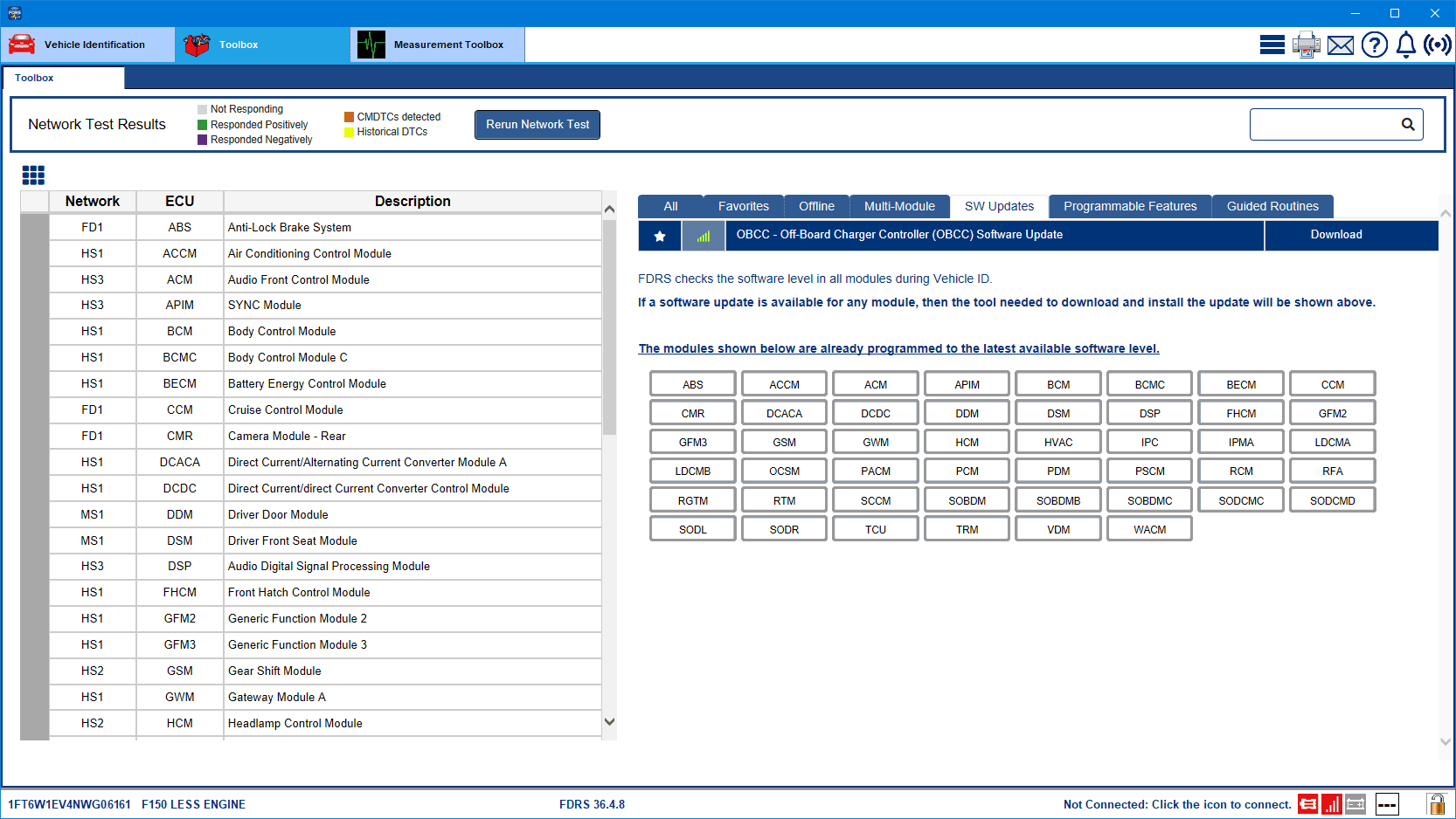 Ford F-150 Lightning Lightning Software Updates using FDRS Lightning_OBCC_19-Aug-23