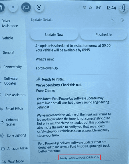 Ford F-150 Lightning Lightning Software Updates using FDRS Lightning_OTA_14-Jul-23-1