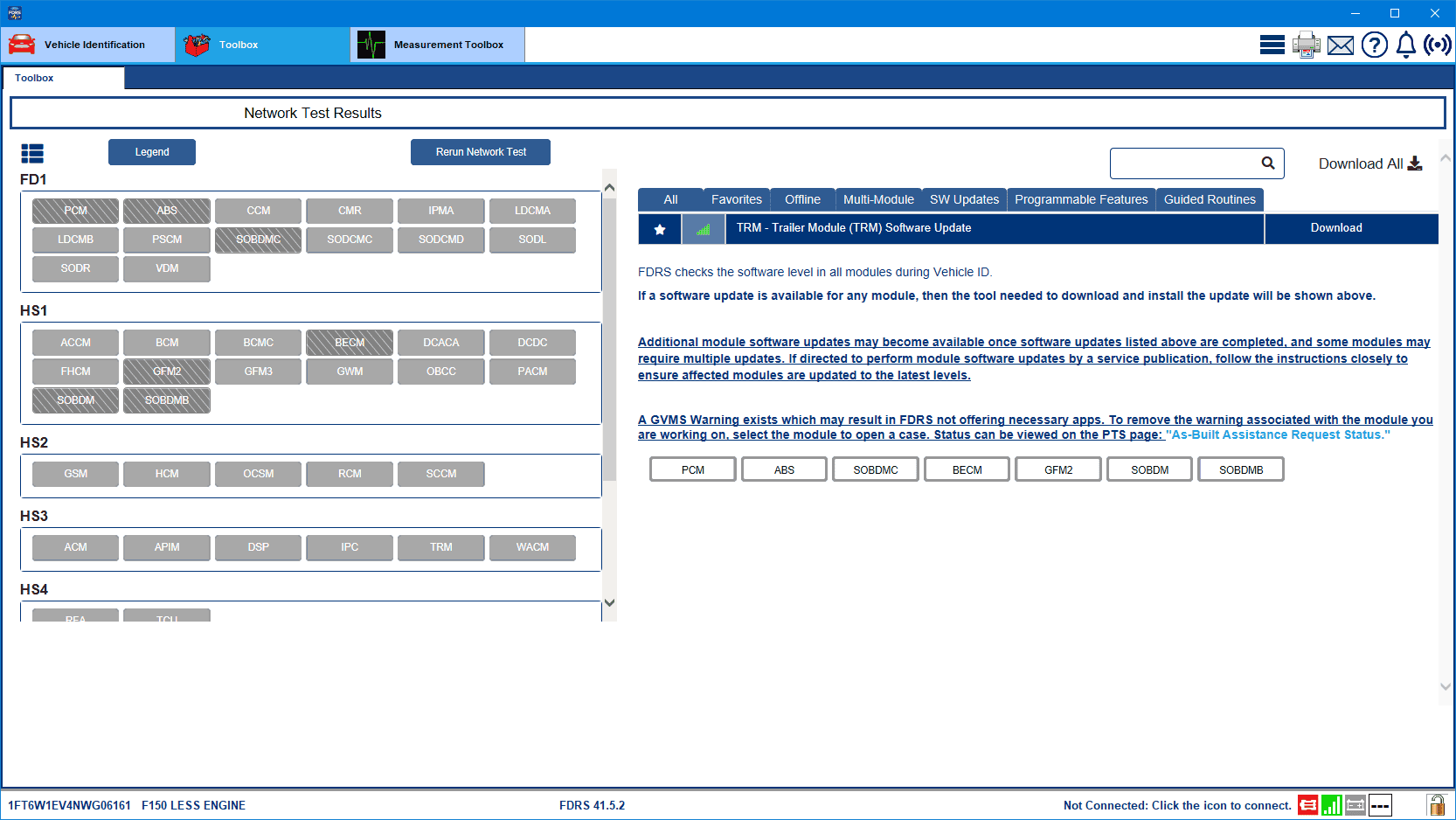 Ford F-150 Lightning ECU module programming guide using FDRS Lightning_TRM_Update_17_Aug-24