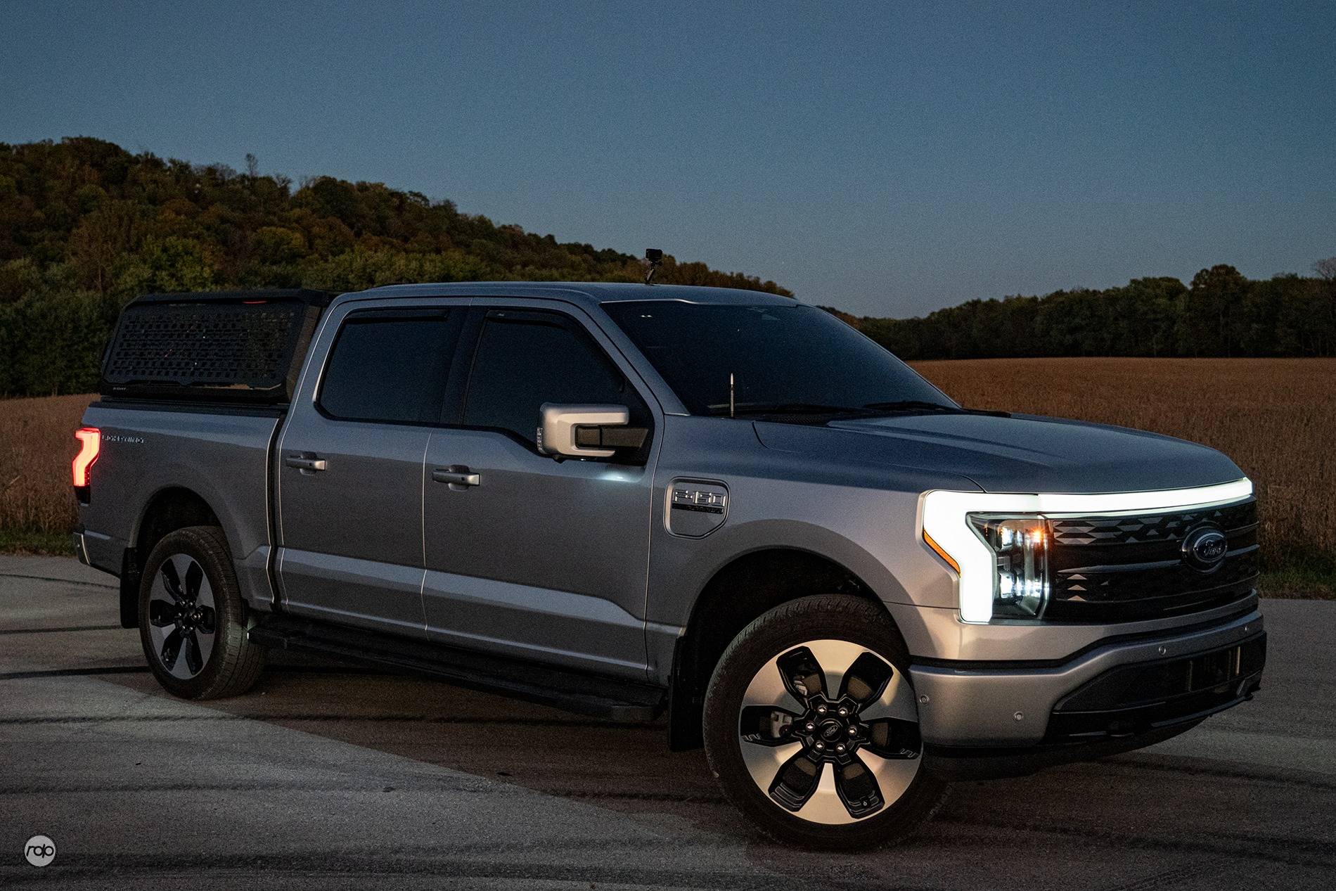 Ford F-150 Lightning Post-Wash Photoshoot lightninglines3