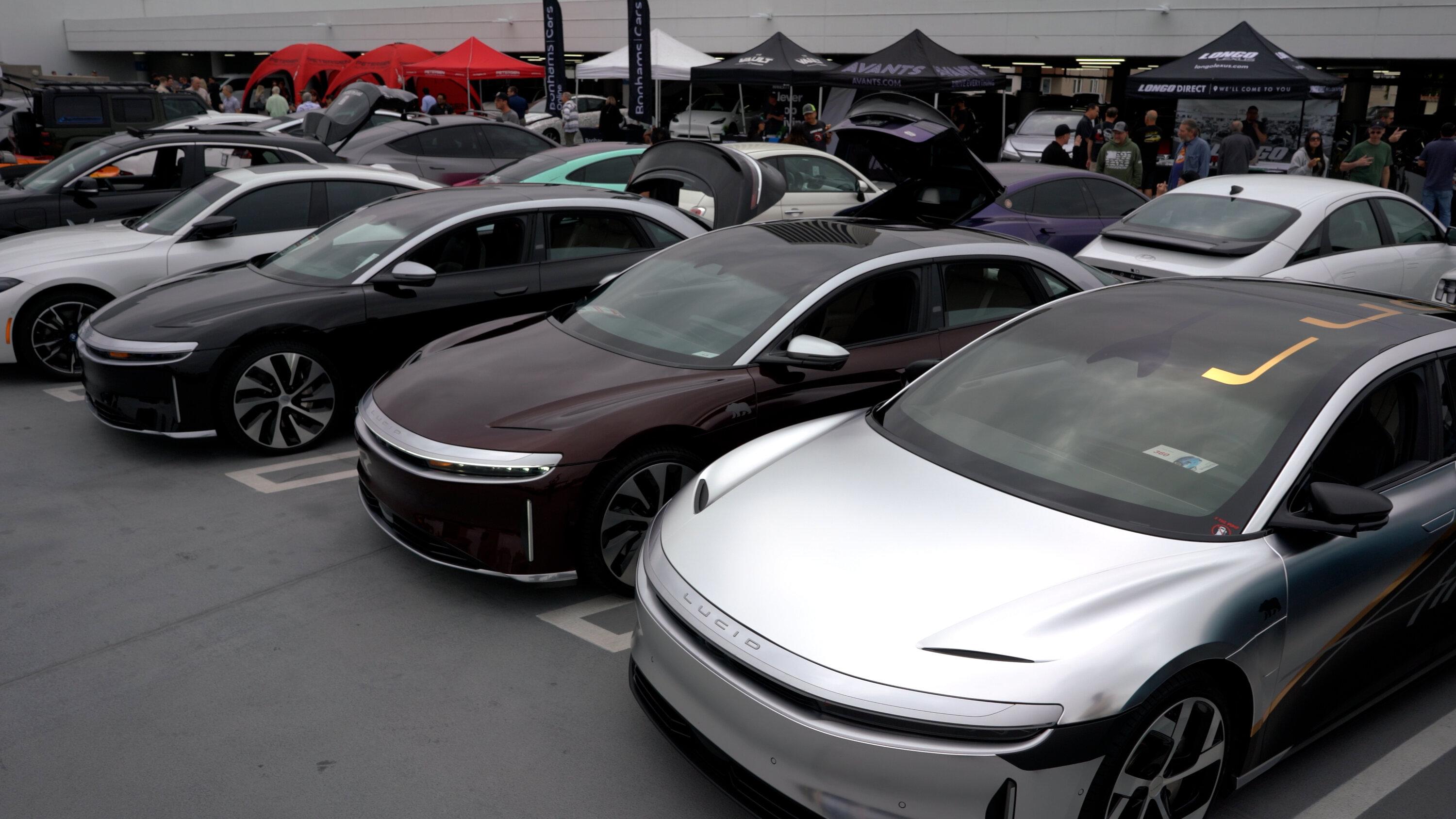 Ford F-150 Lightning Petersen Automotive Museum Inaugural EV Cars and Coffee -- June 25, 2023 | 8 AM - 11 AM lucid