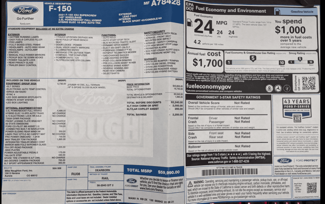 Ford F-150 Lightning PB Trailer Tow Package VS Max Tow Payload MaxTow