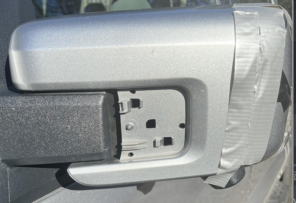 Ford F-150 Lightning Help! Missing Rear View Snap-In Plastic Piece MIRROR