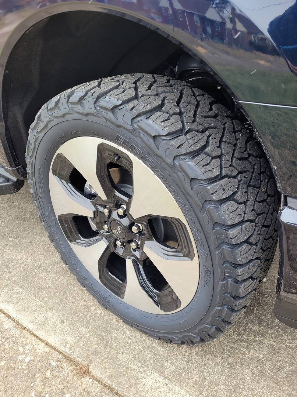 Ford F-150 Lightning New BFGoodrich 275/50R22 K03s on my 24 Platinum with Max Tow New K03s 2