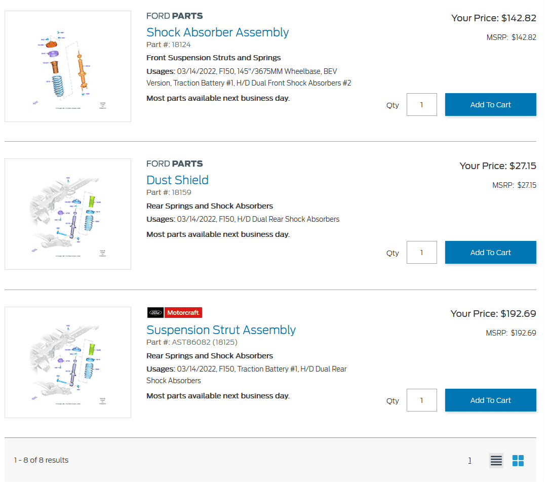 Ford F-150 Lightning Lightning suspension comparison to current F-150? non-plat